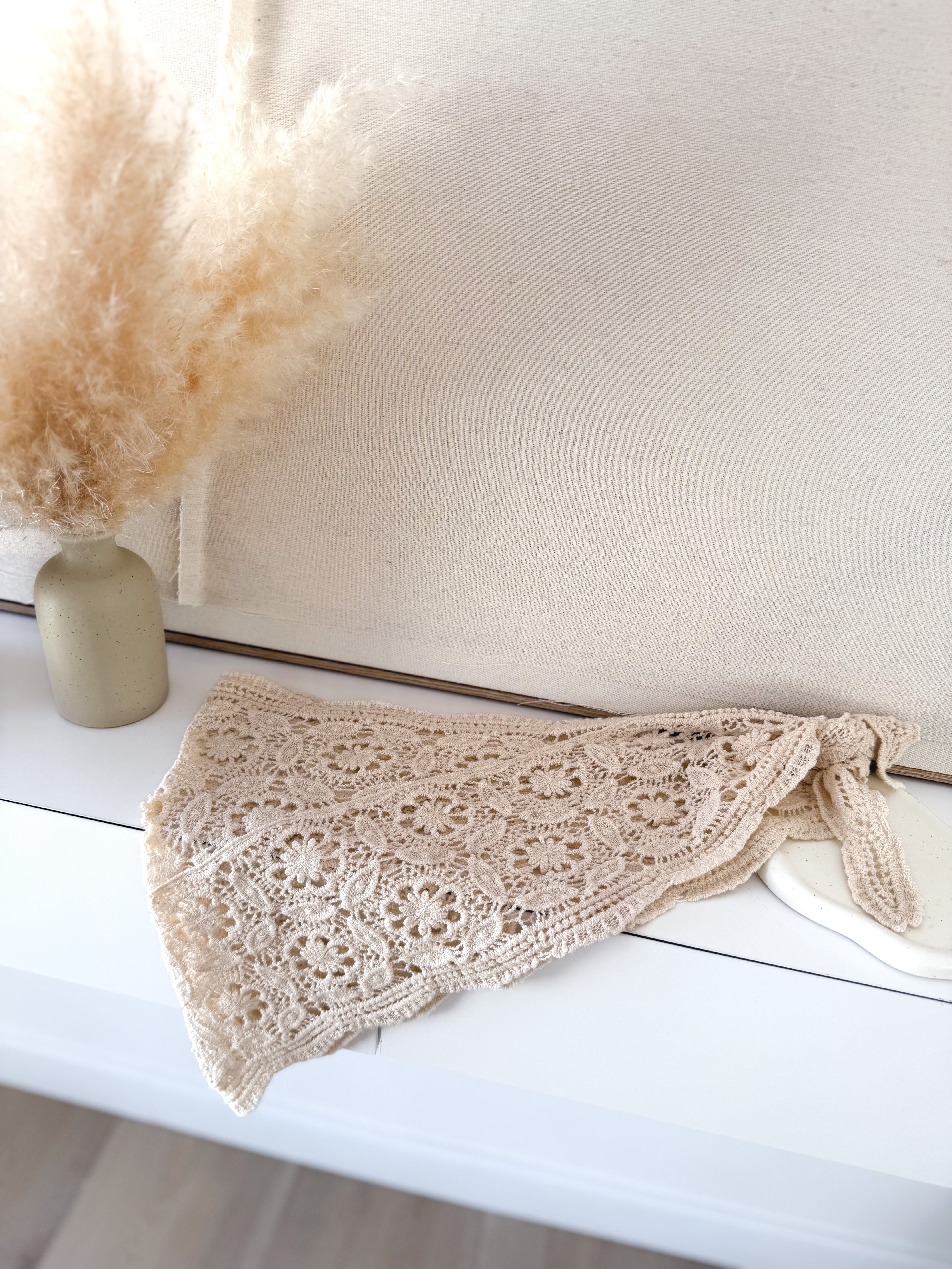 Piquillo crochet beige