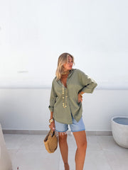 Camisa fluida verde