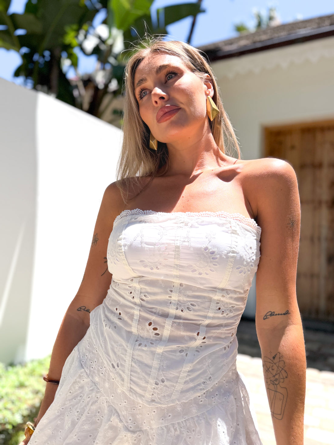 Top corset perforado