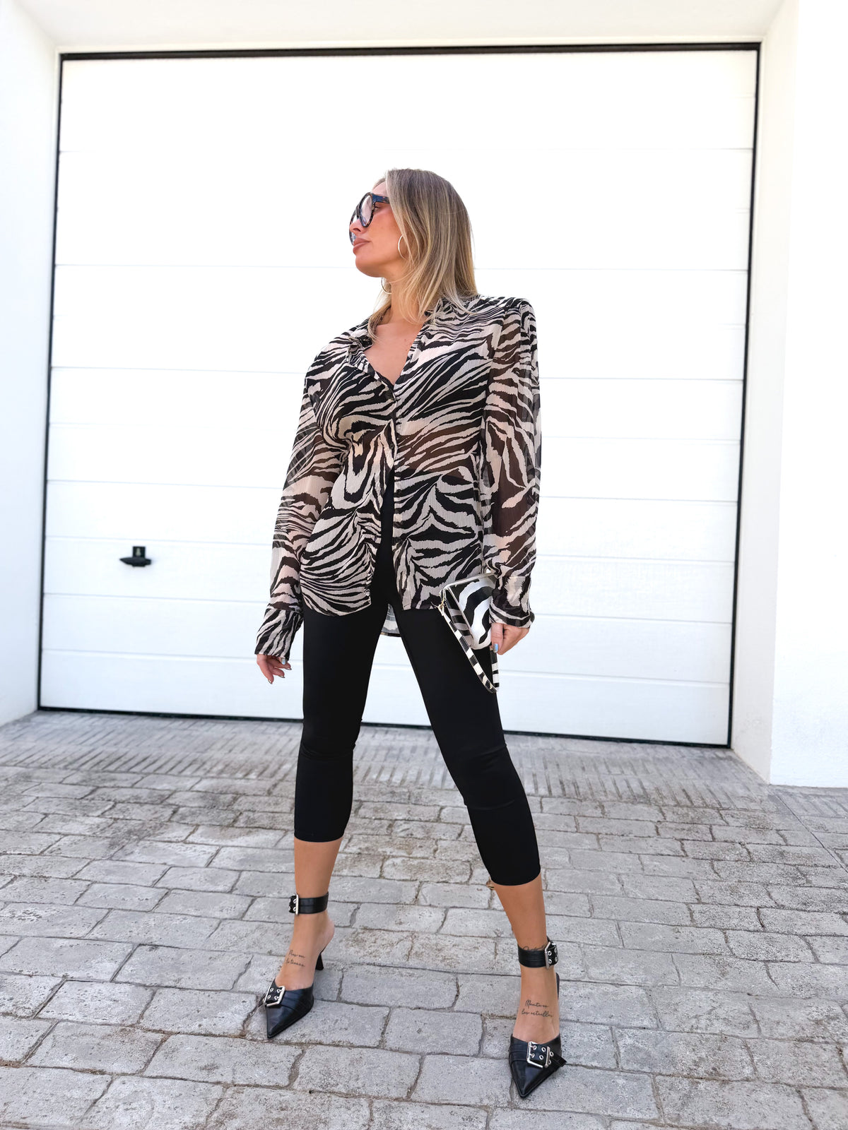Blusa print cebra