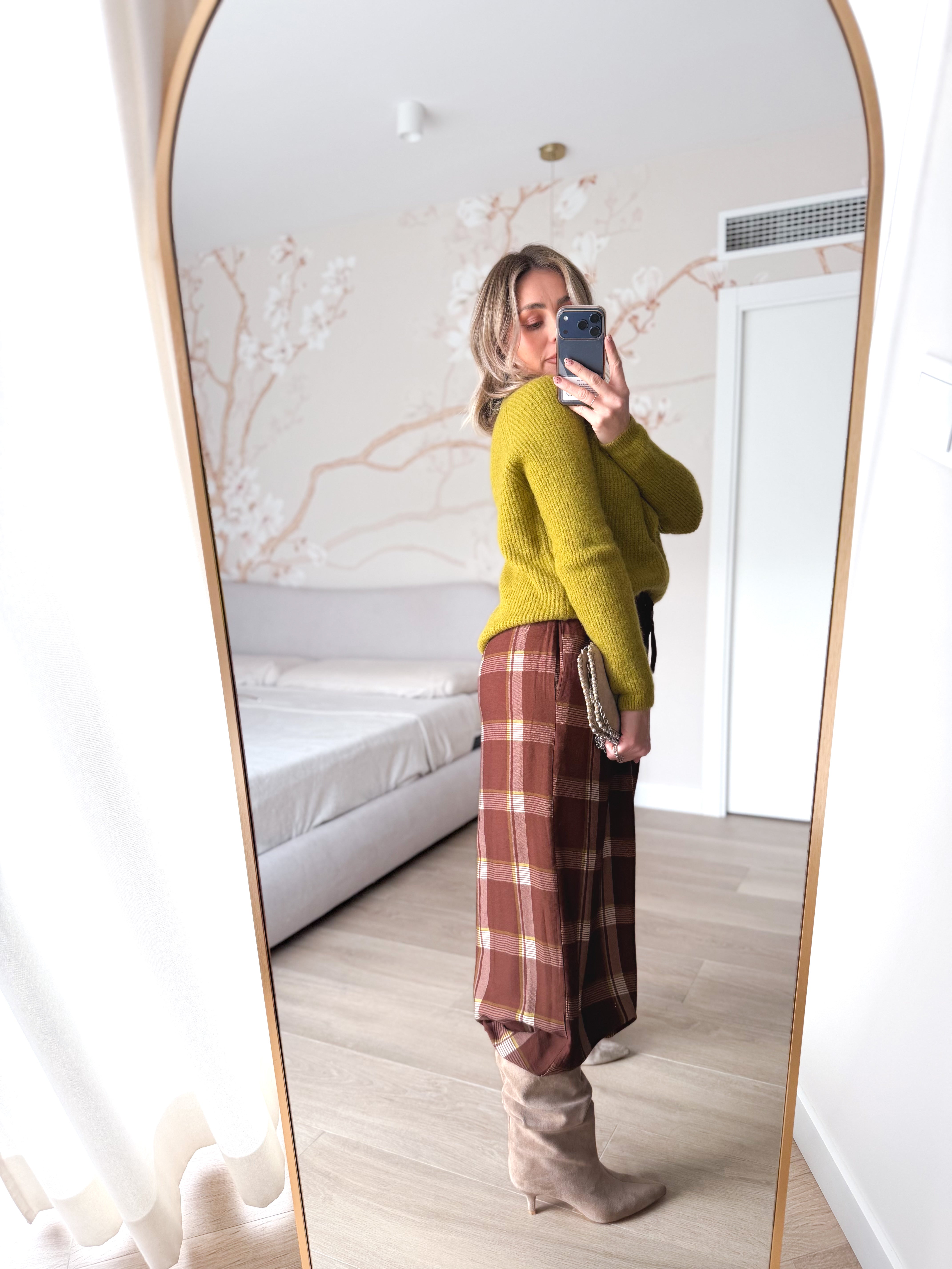 Pantalón bombacho estampado