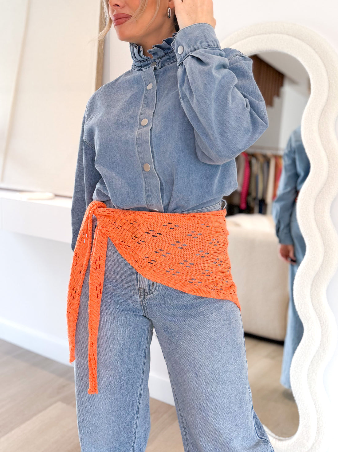 Pañuelo crochet perforado