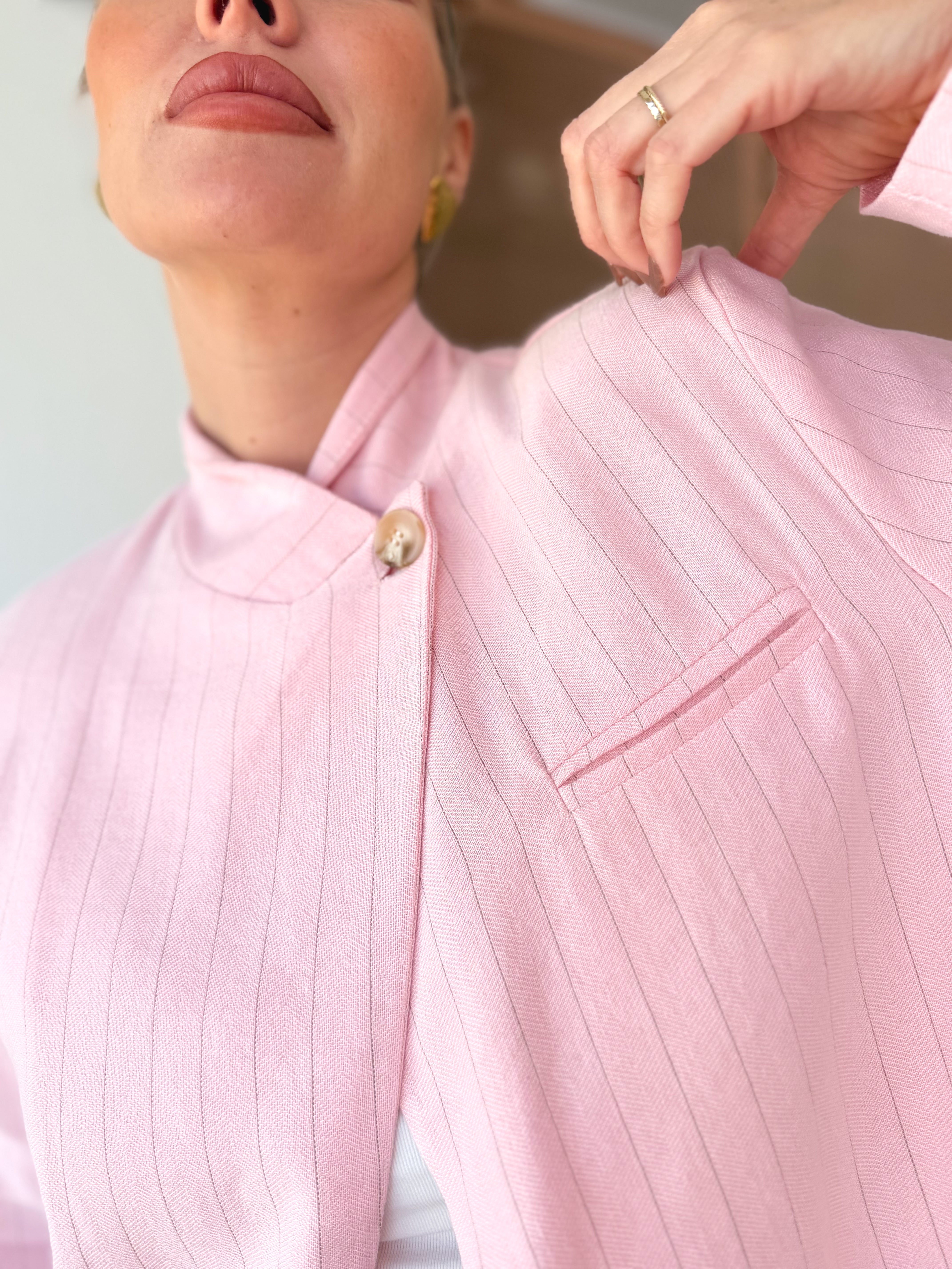Blazer pinza cruzada Rosa