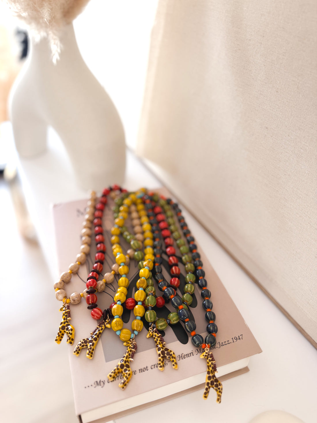 Collar nácar jirafa