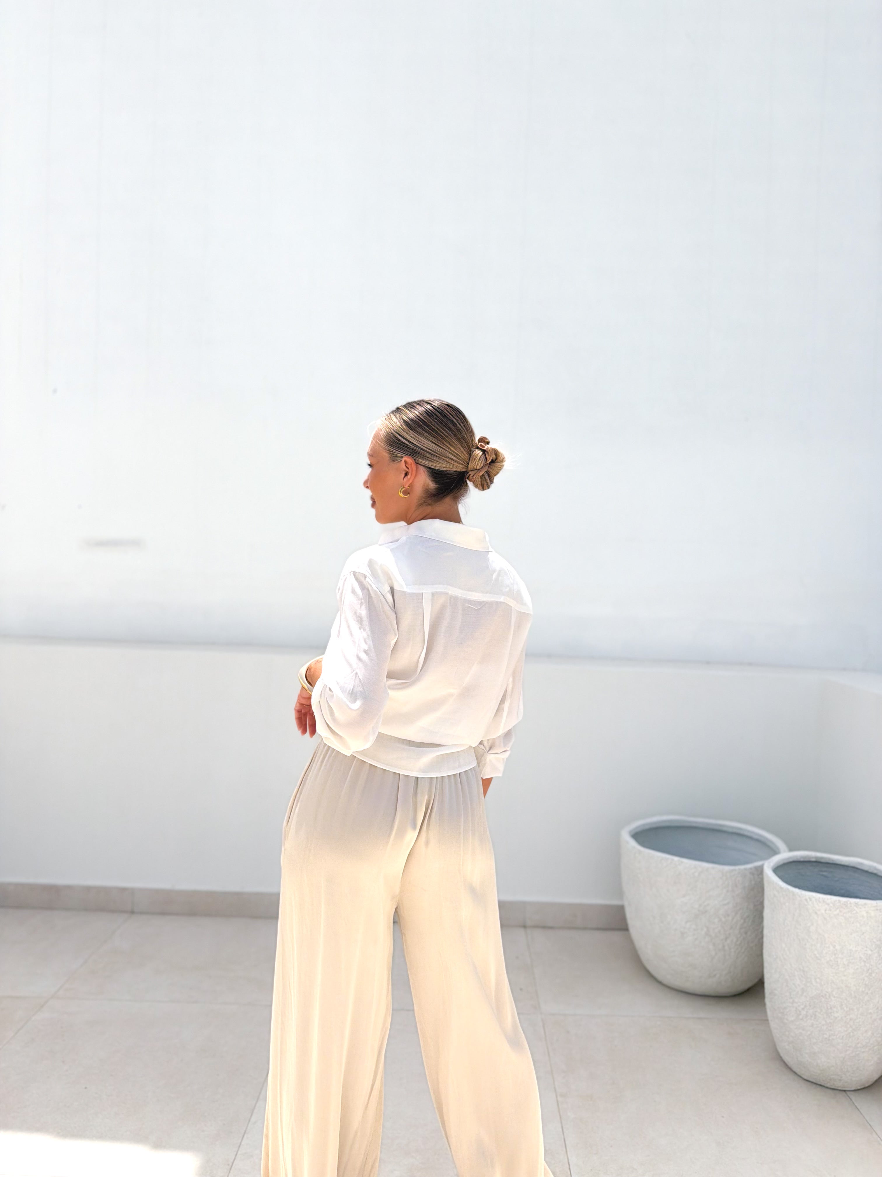 Bombacho satinado beige