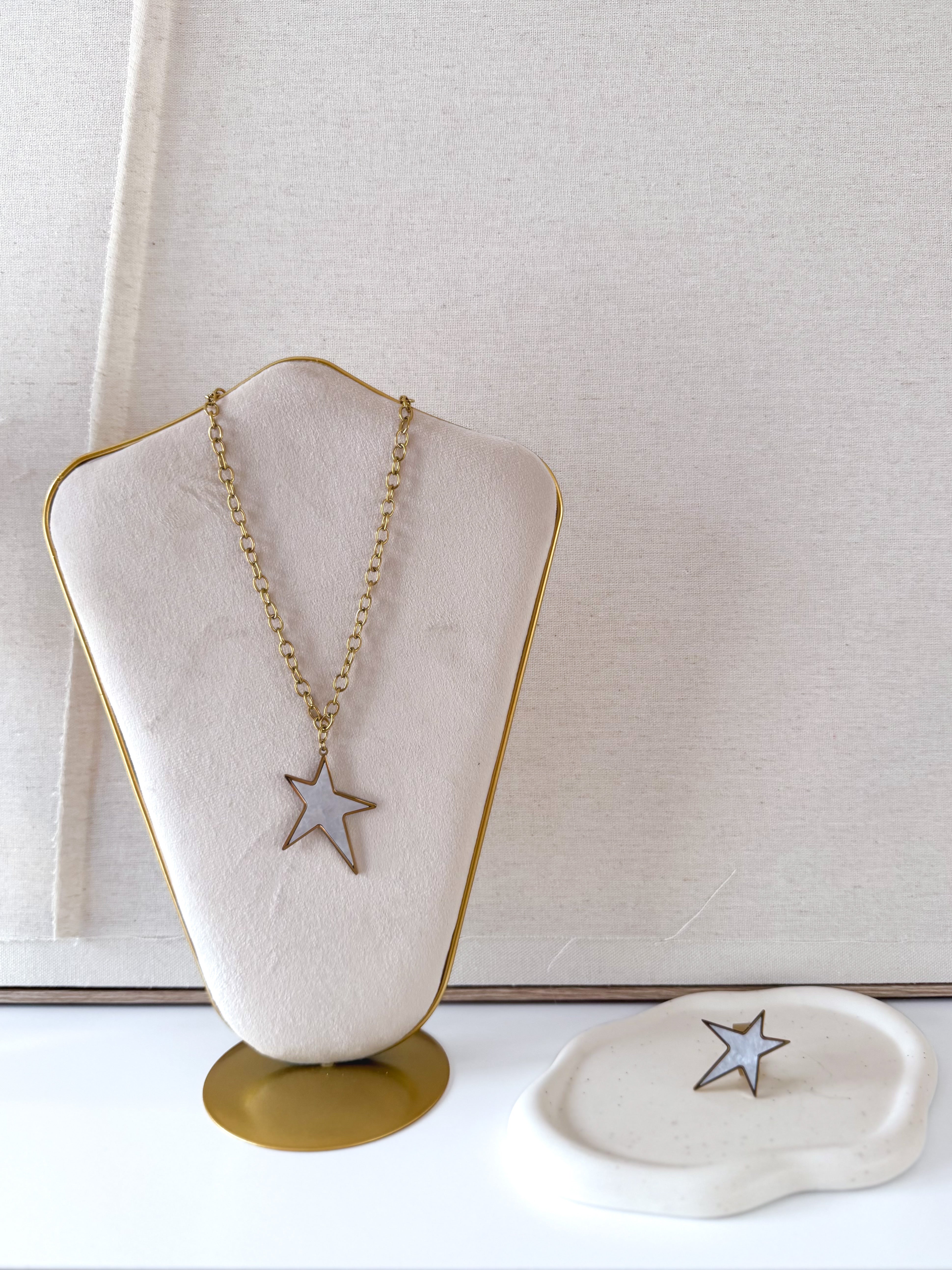 Cadena Estrella nácar