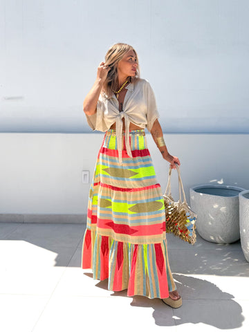 Falda MAMBARA coral