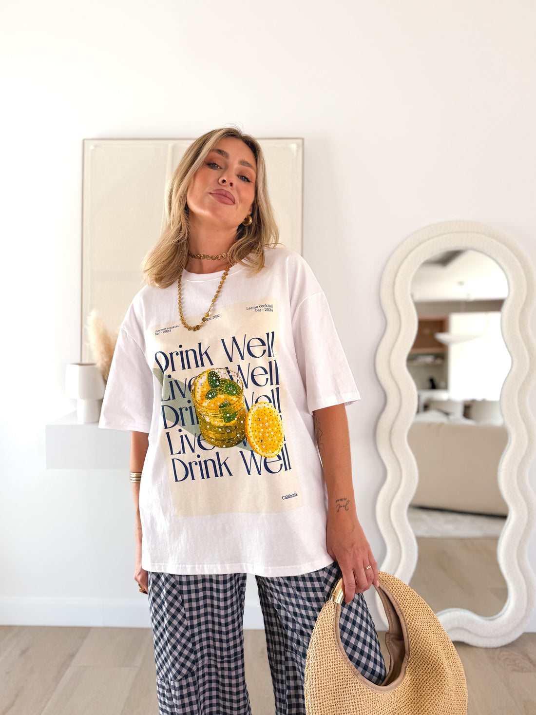 Camiseta Drink oversize