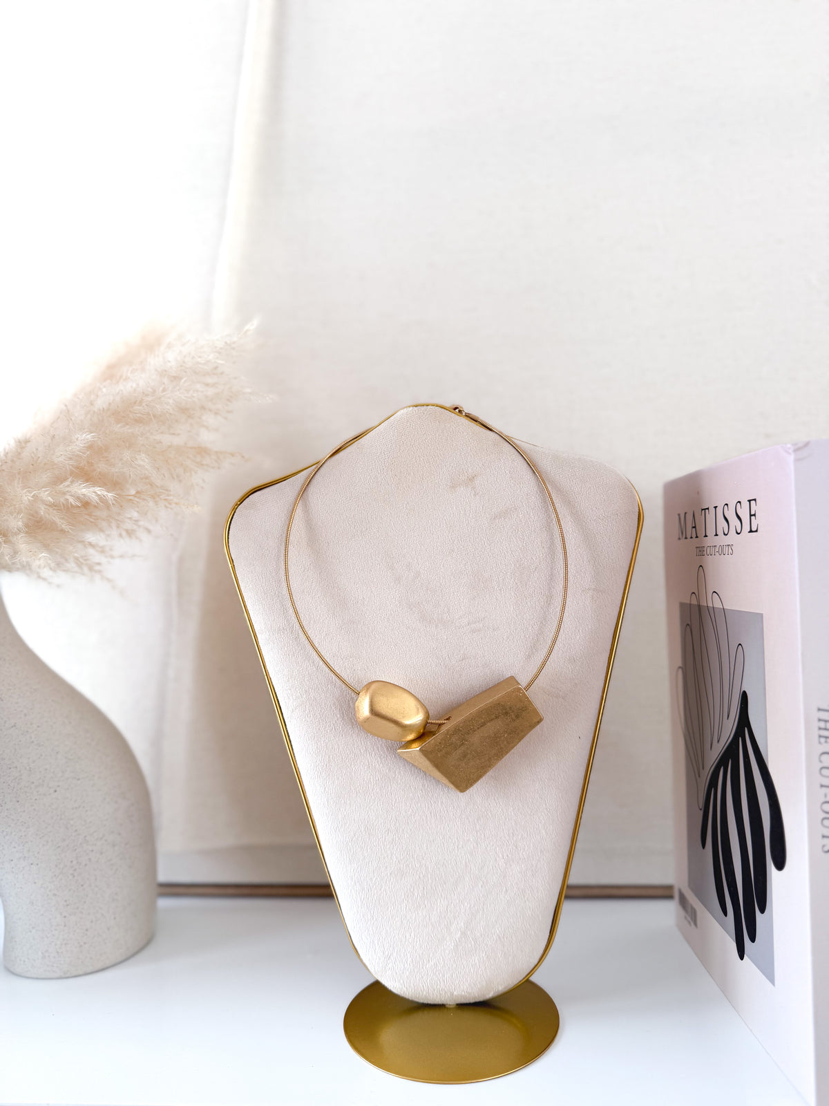 Collar latón rectangular