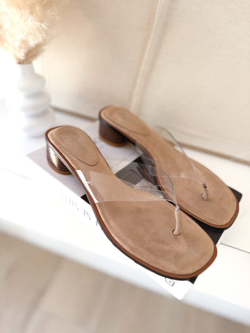 Sandalias dedo transparentes
