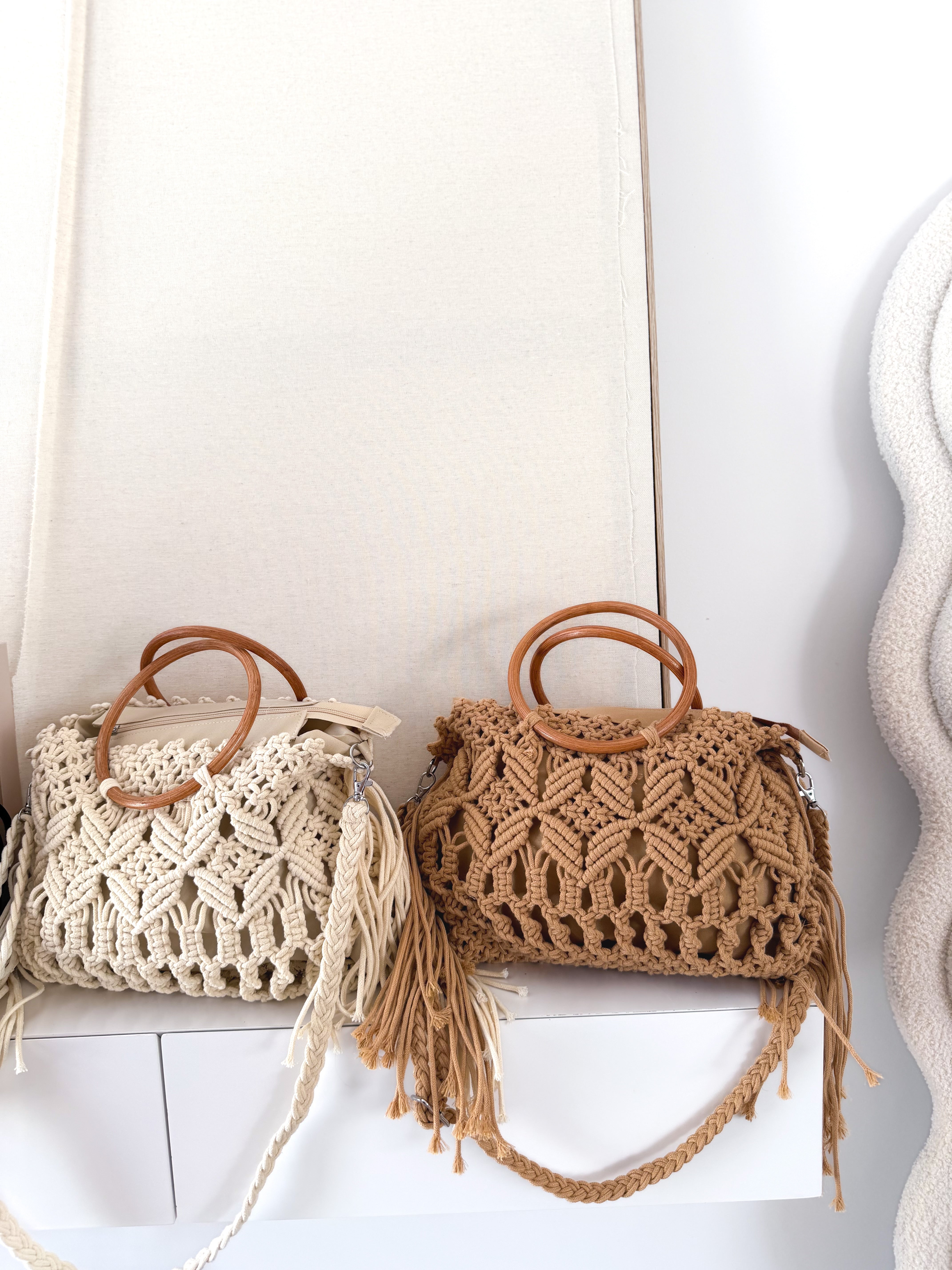 Bandolera crochet flecos