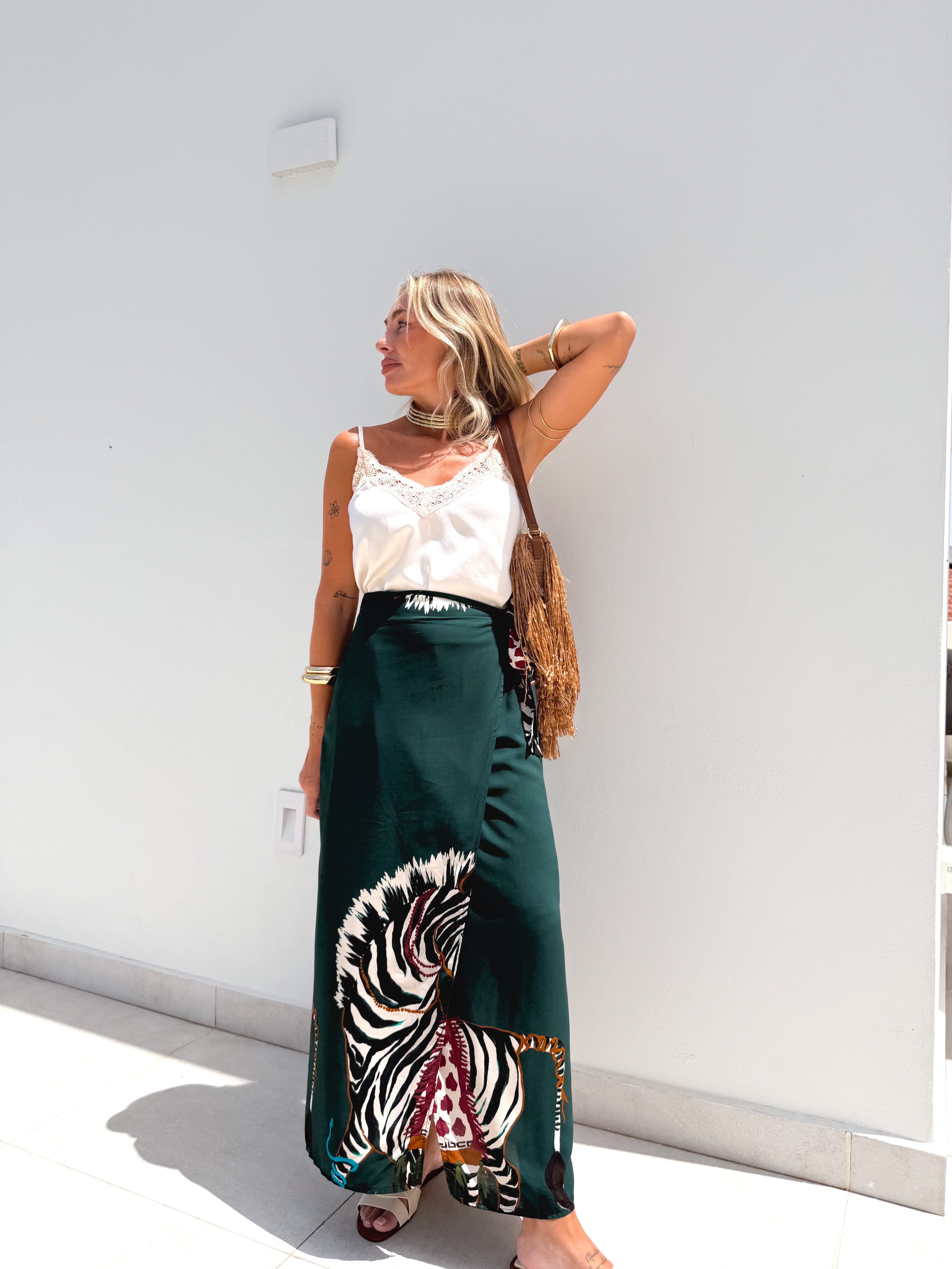 Falda pareo larga Savanna