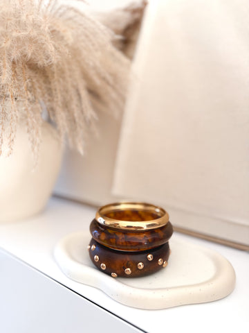 Pack pulseras madera