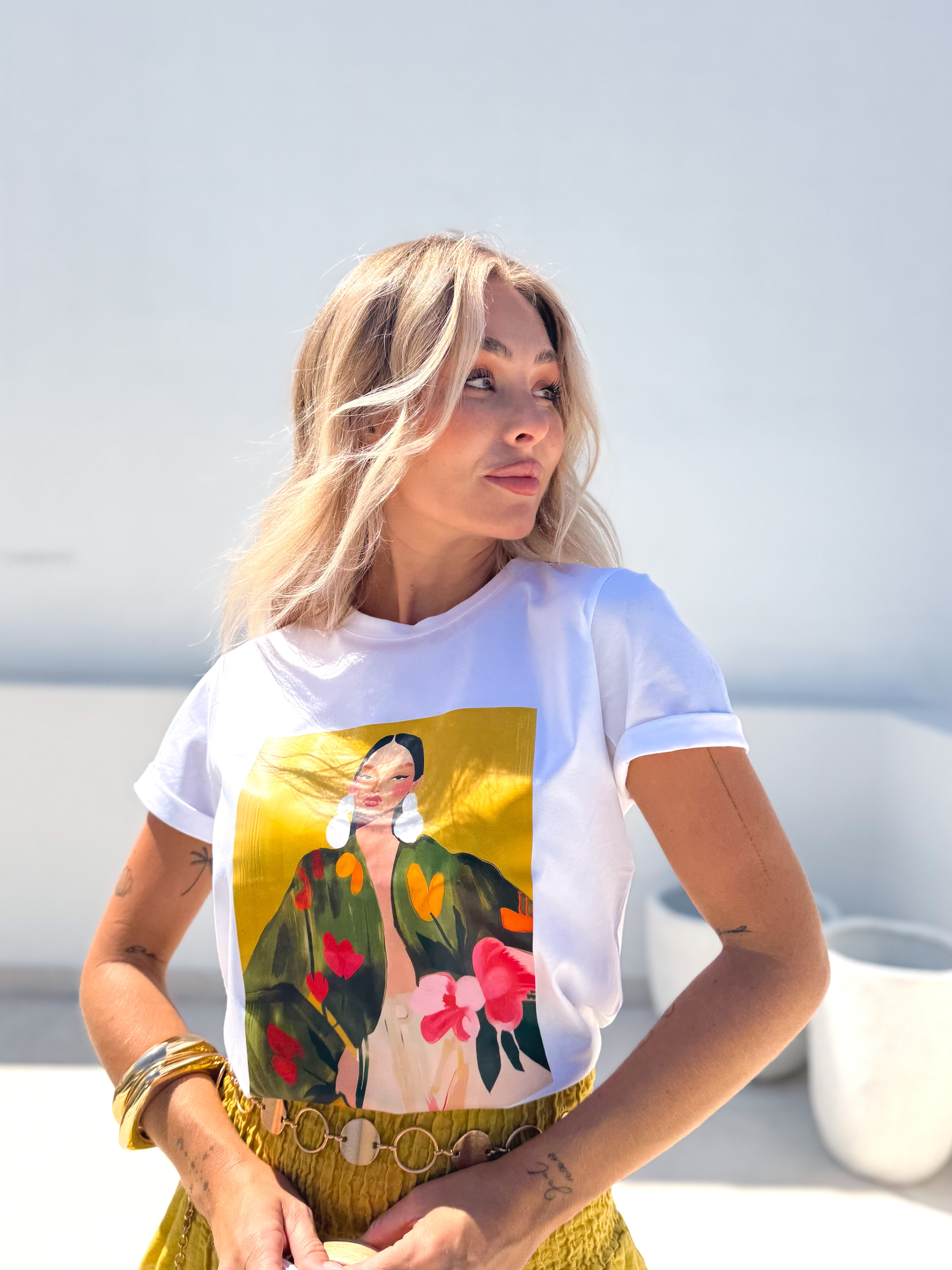 Camiseta combinada multi
