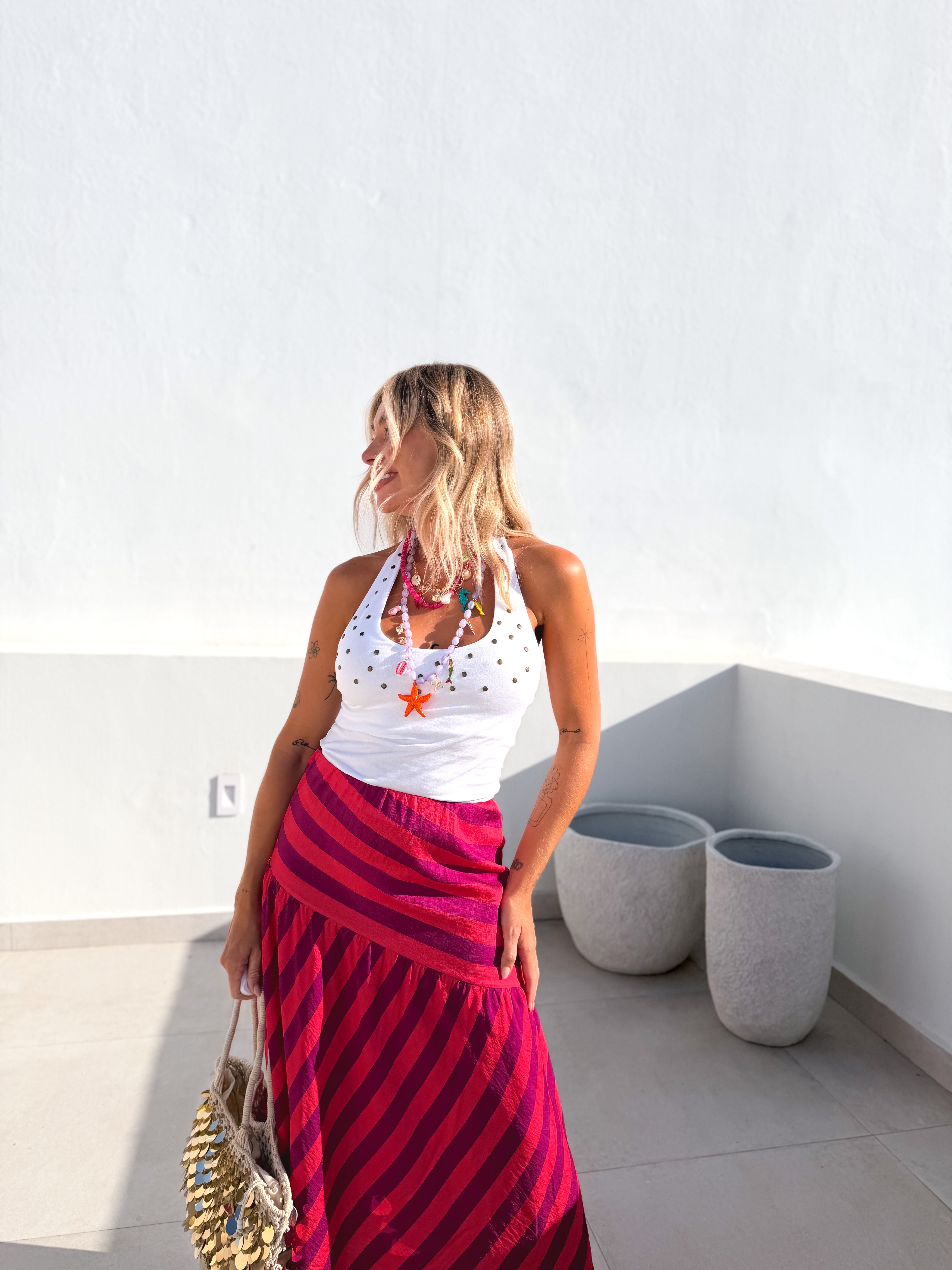 Top tachas blanco
