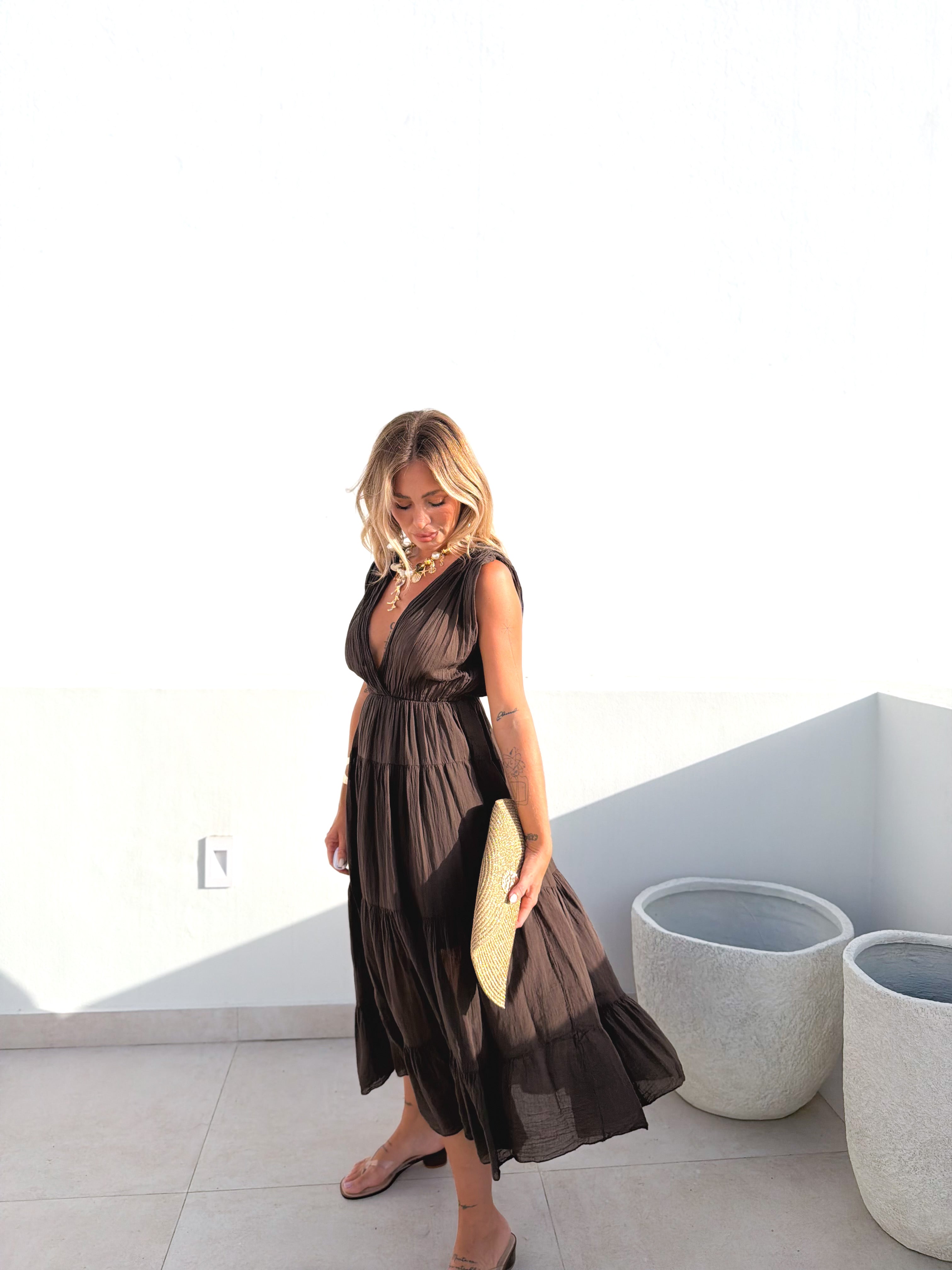 Vestido Martella choco