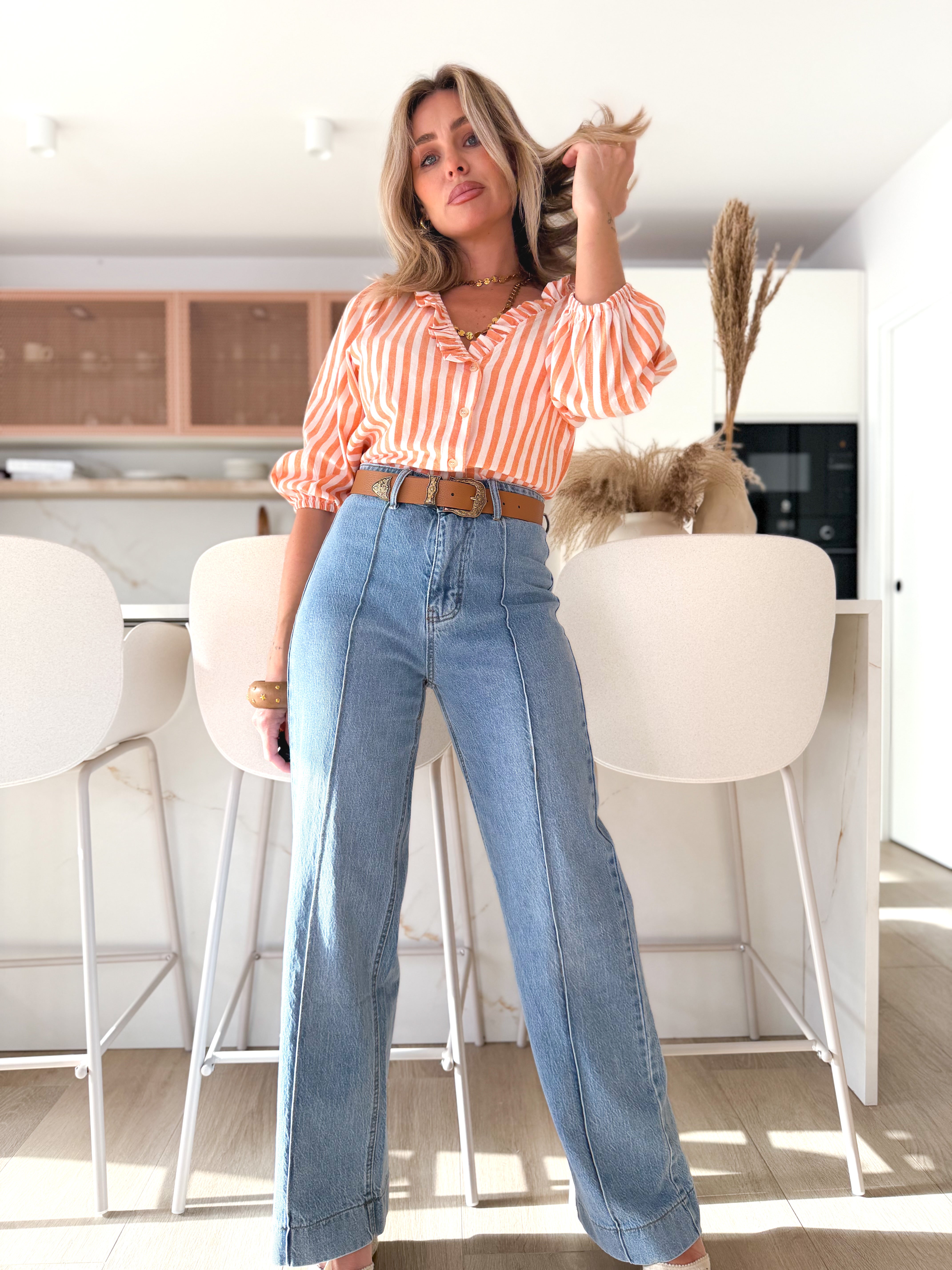 Jeans recto lineal
