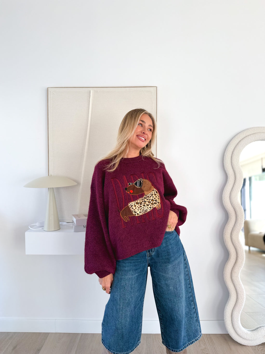 Jersey Paris Burgundy