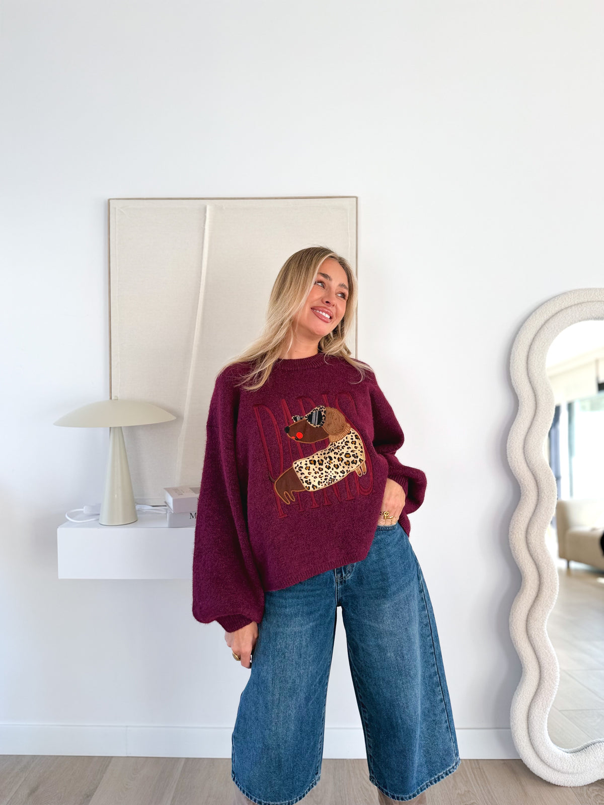 Jersey Paris Burgundy