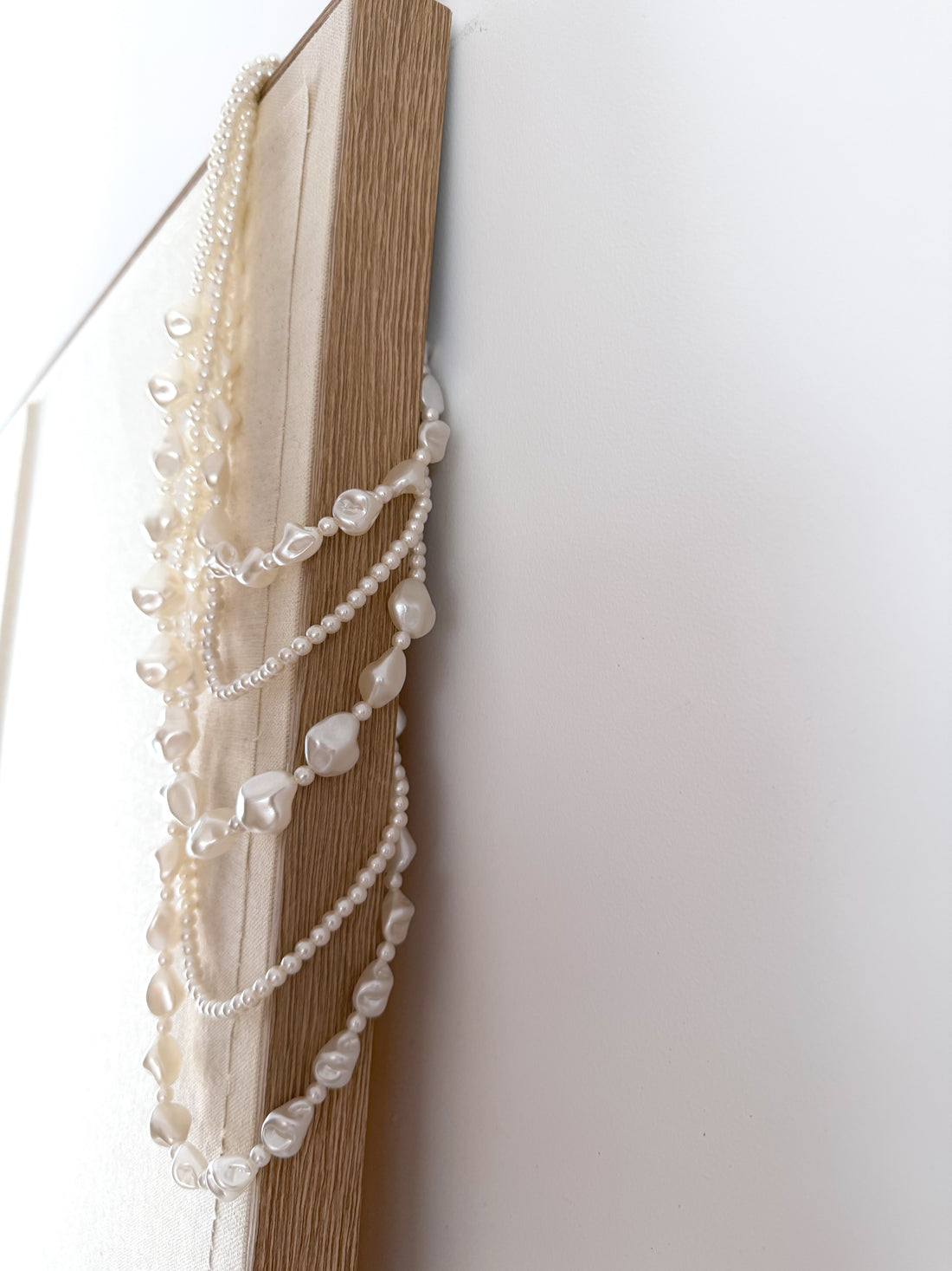 Collar cascada perlas