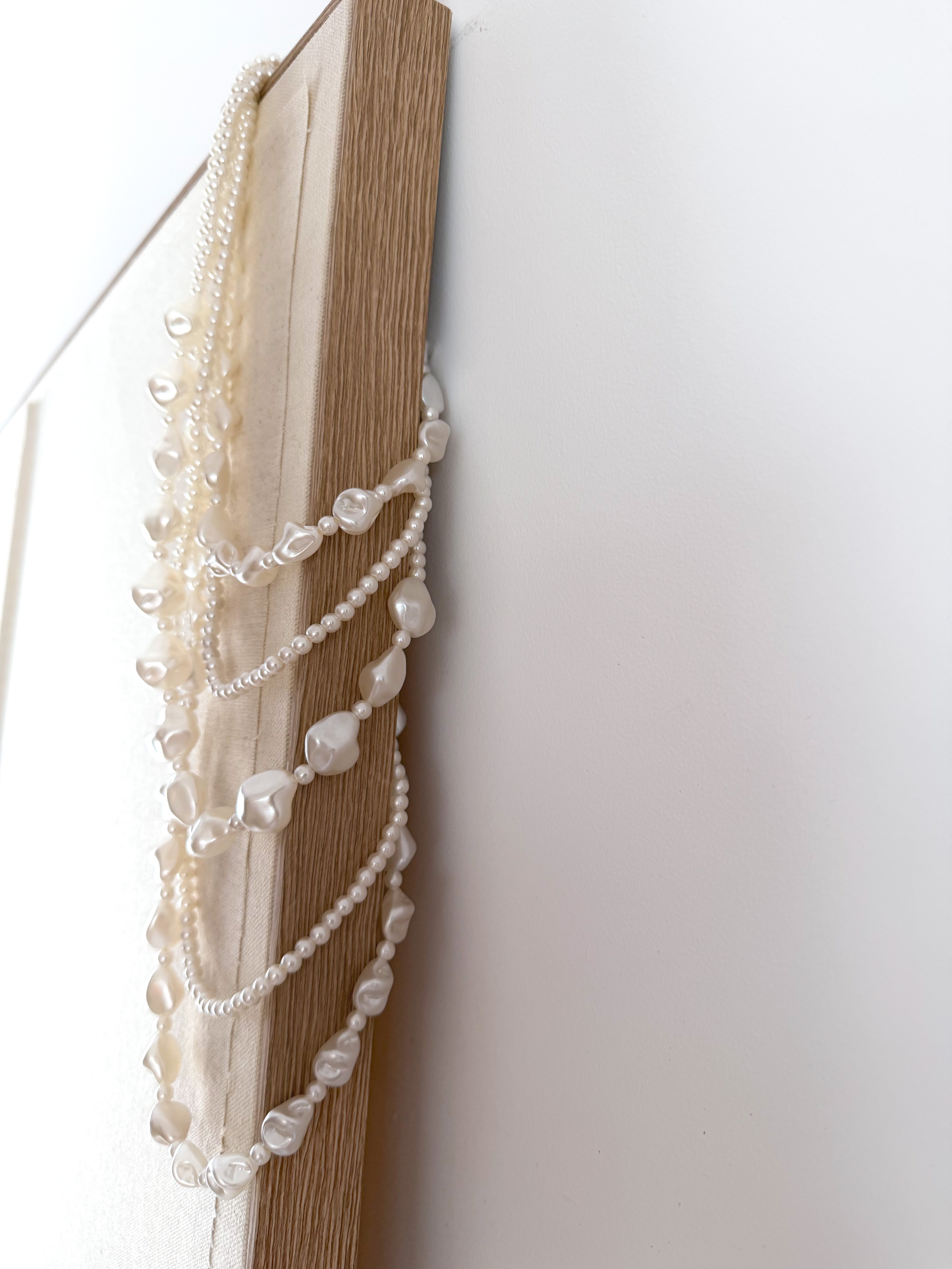 Collar cascada perlas