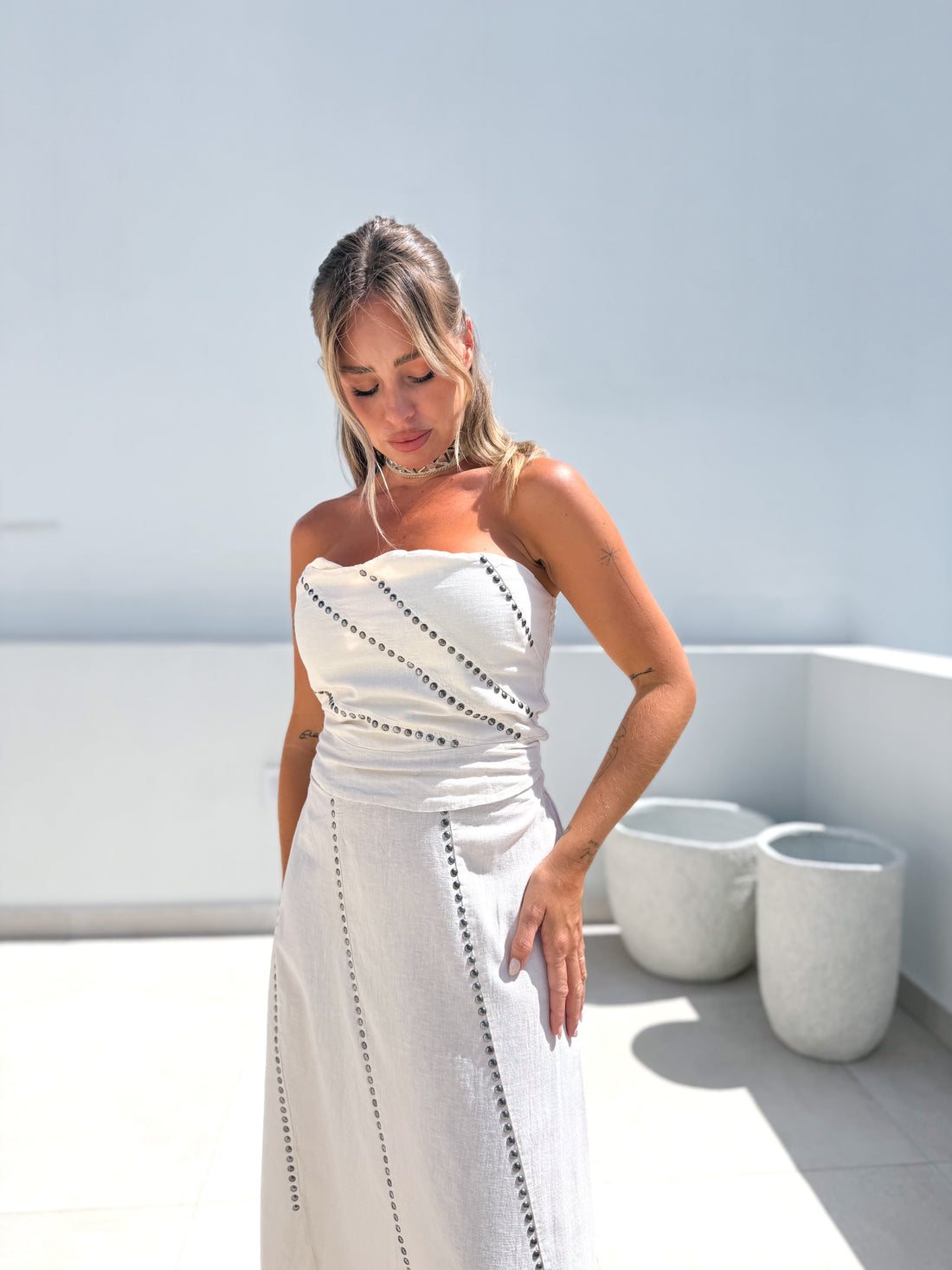 Top combinado tachas