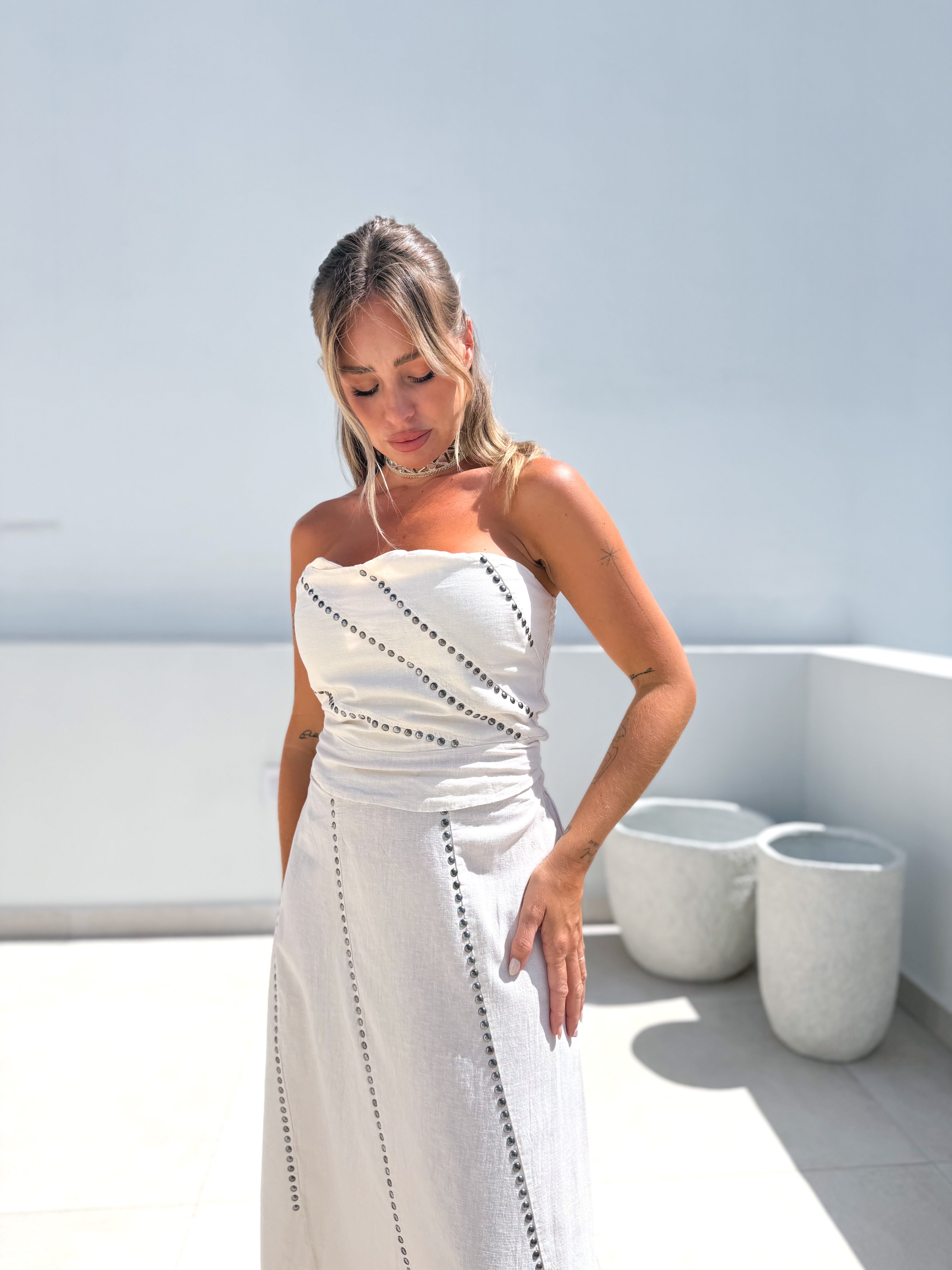 Top combinado tachas