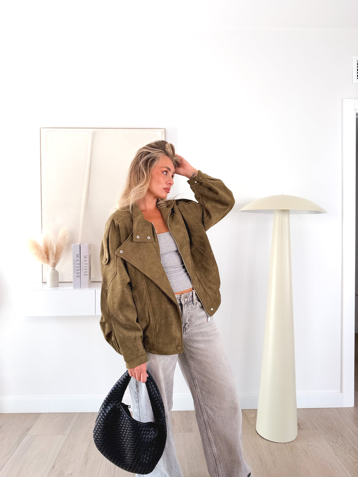 Cazadora Ante Kaki