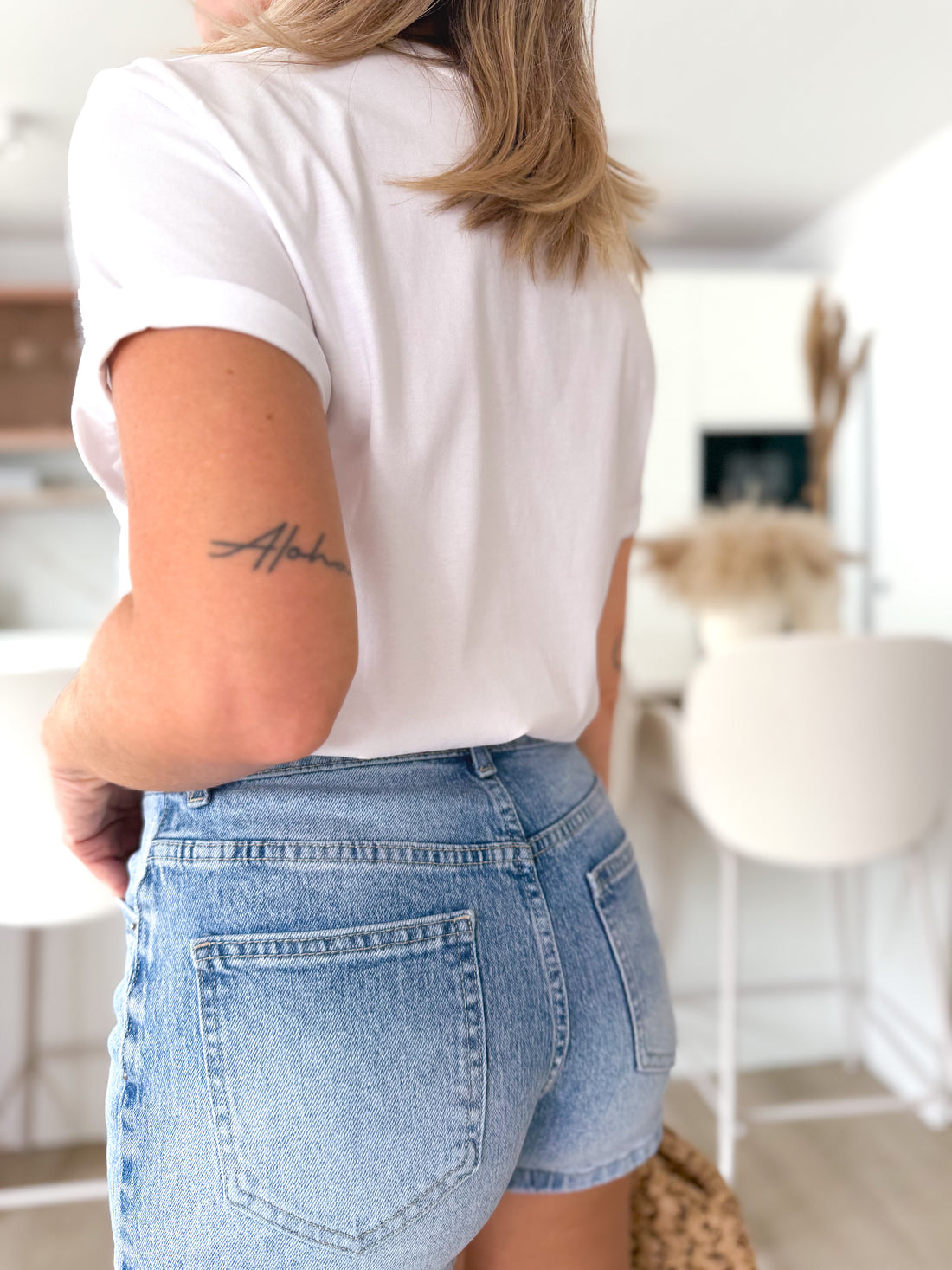 Falda pantalón denim