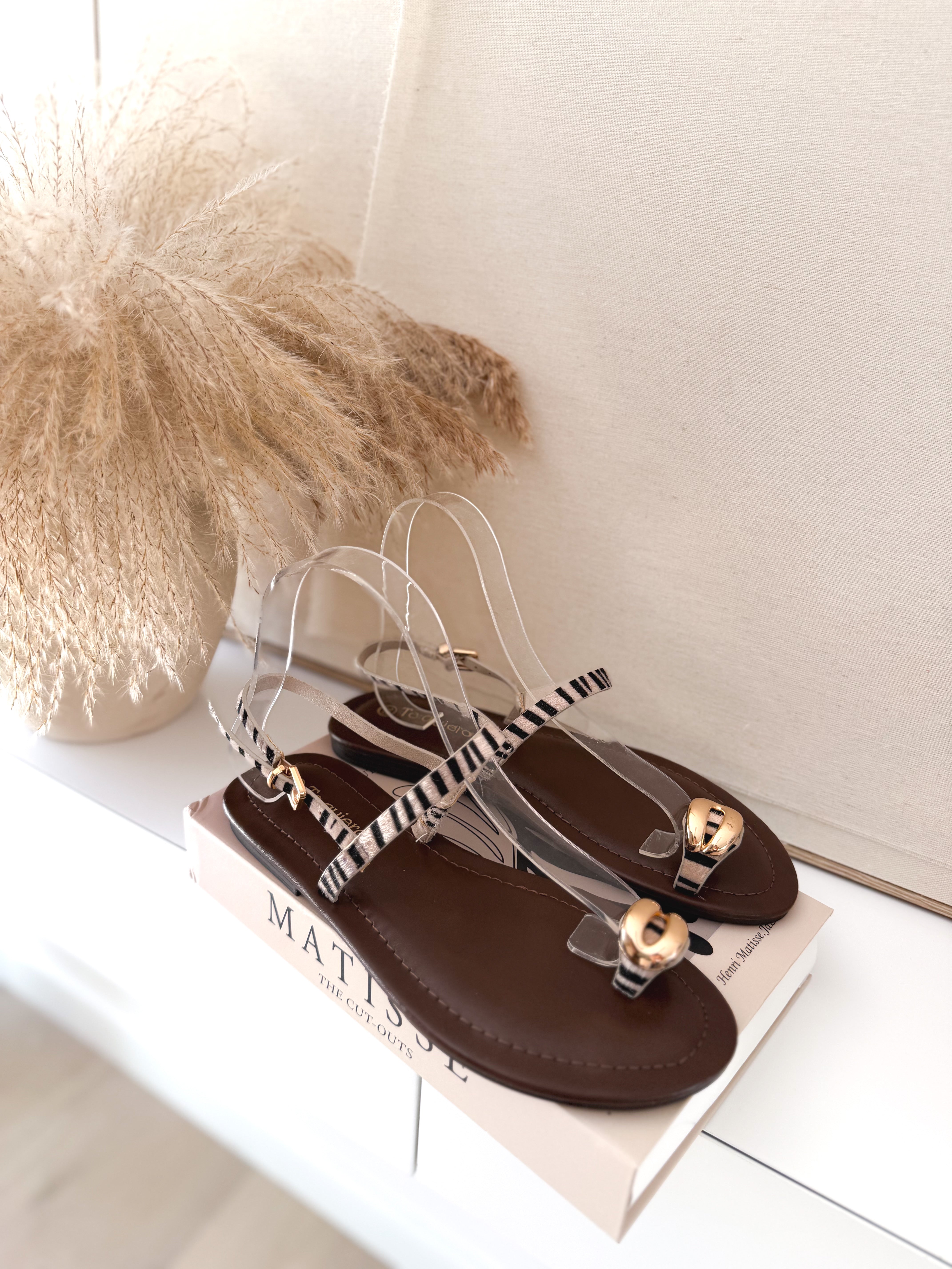 Sandalias dedo Print