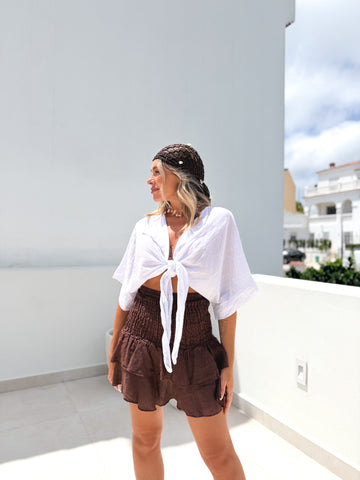 Falda A Mare choco