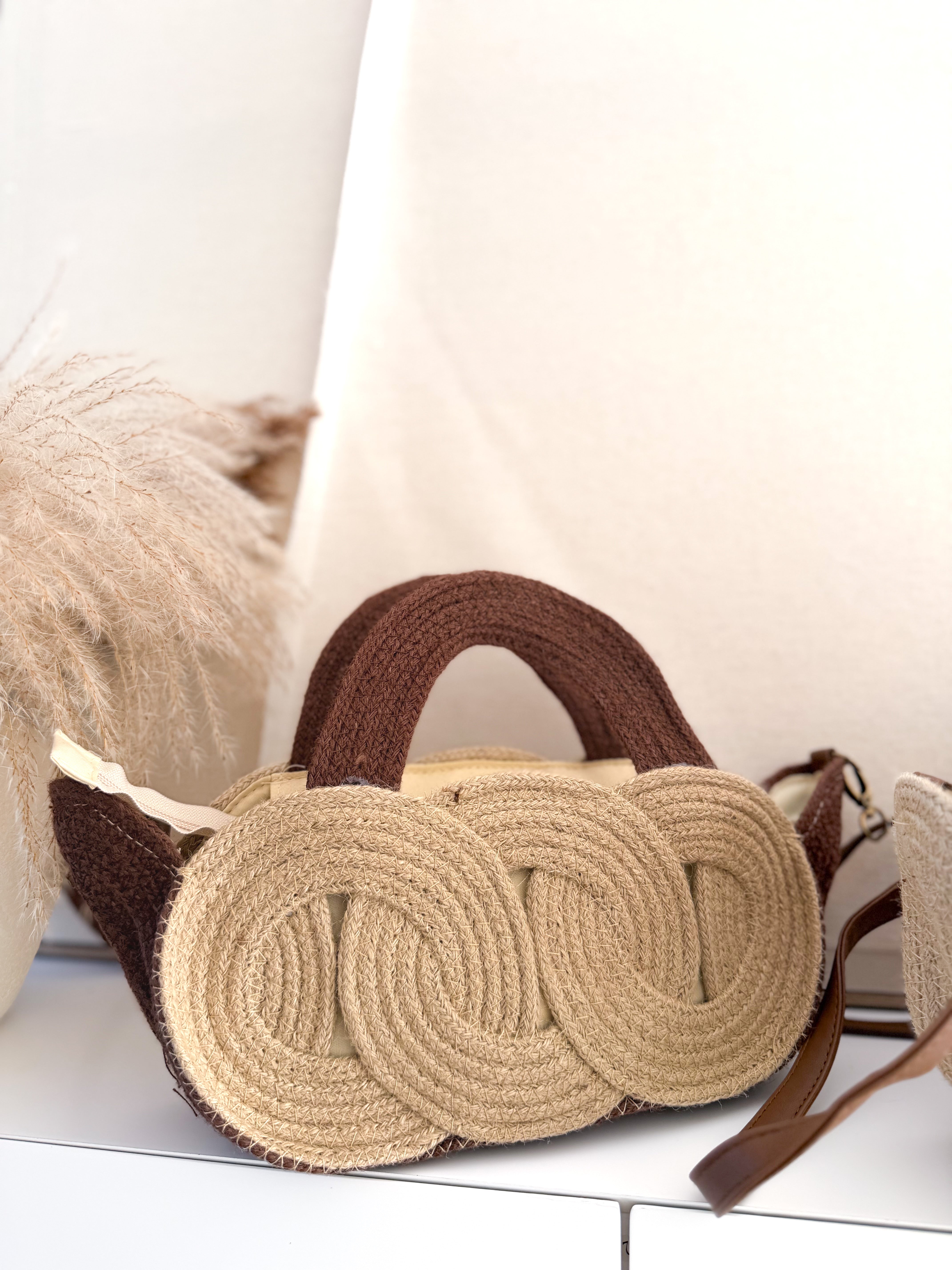 Bolso yute combinado
