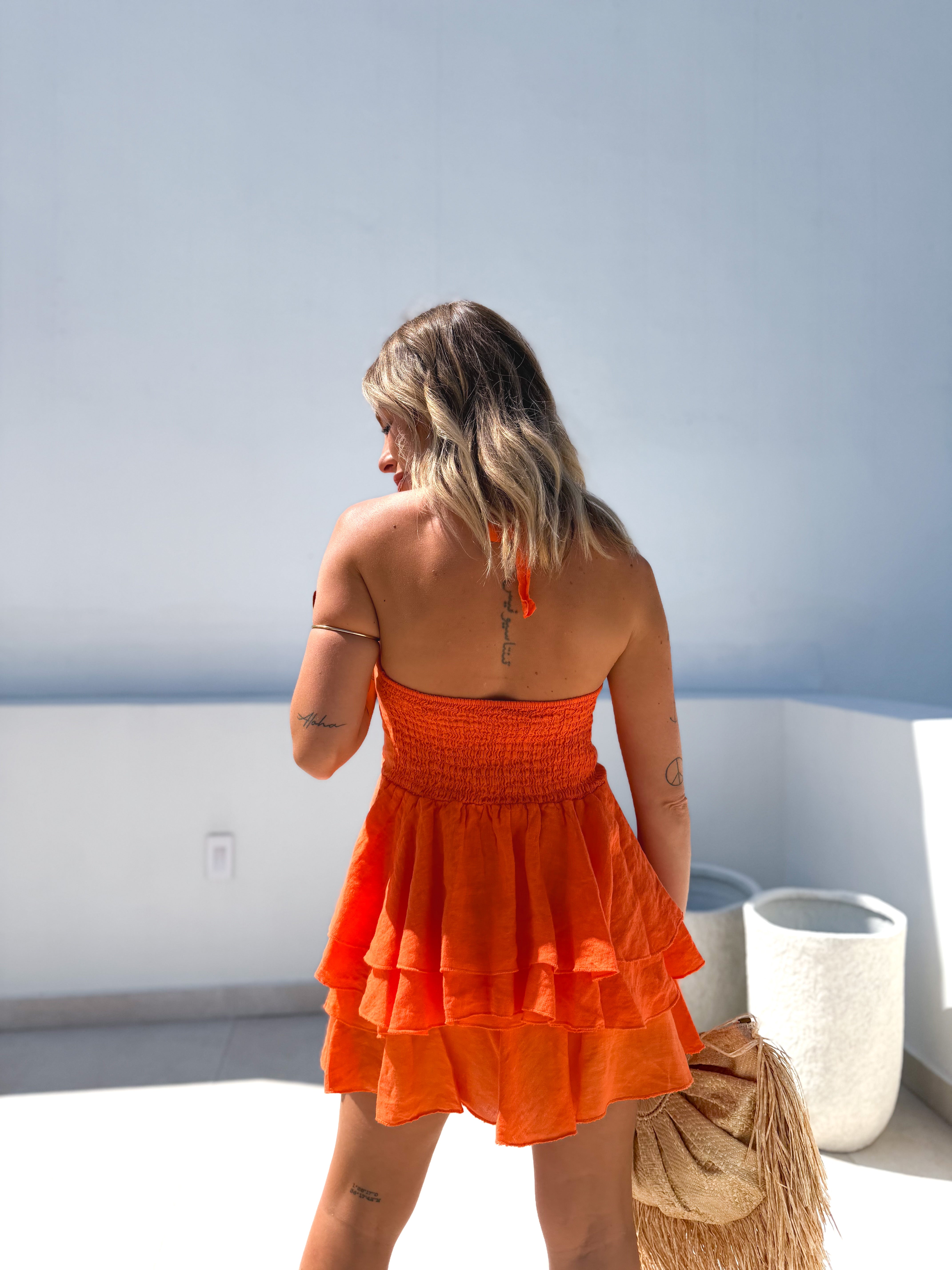 Falda A Mare mandarina