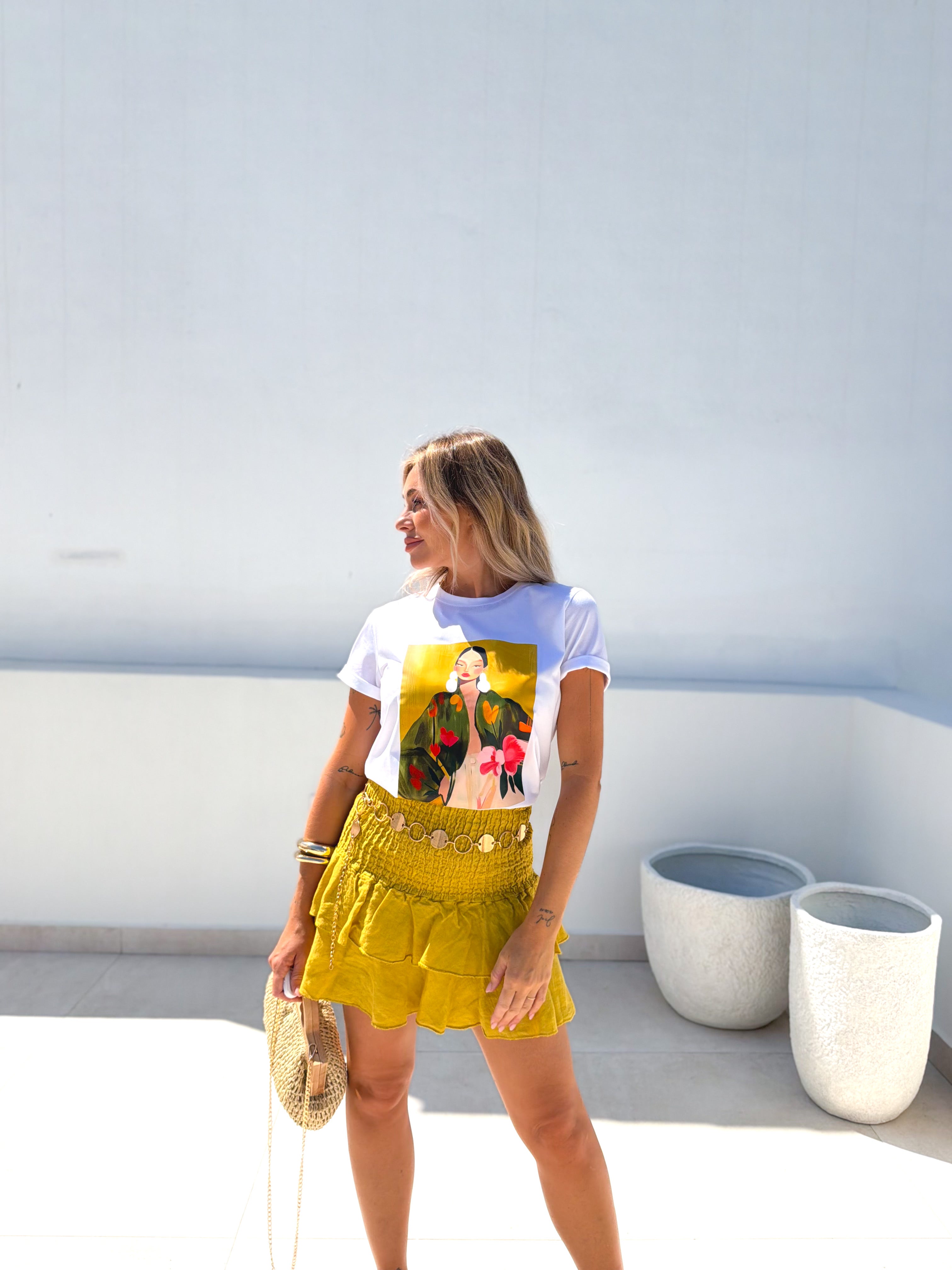 Camiseta combinada multi