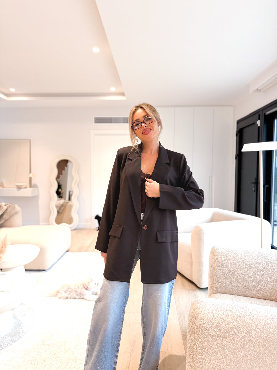 Blazer oversize marrón