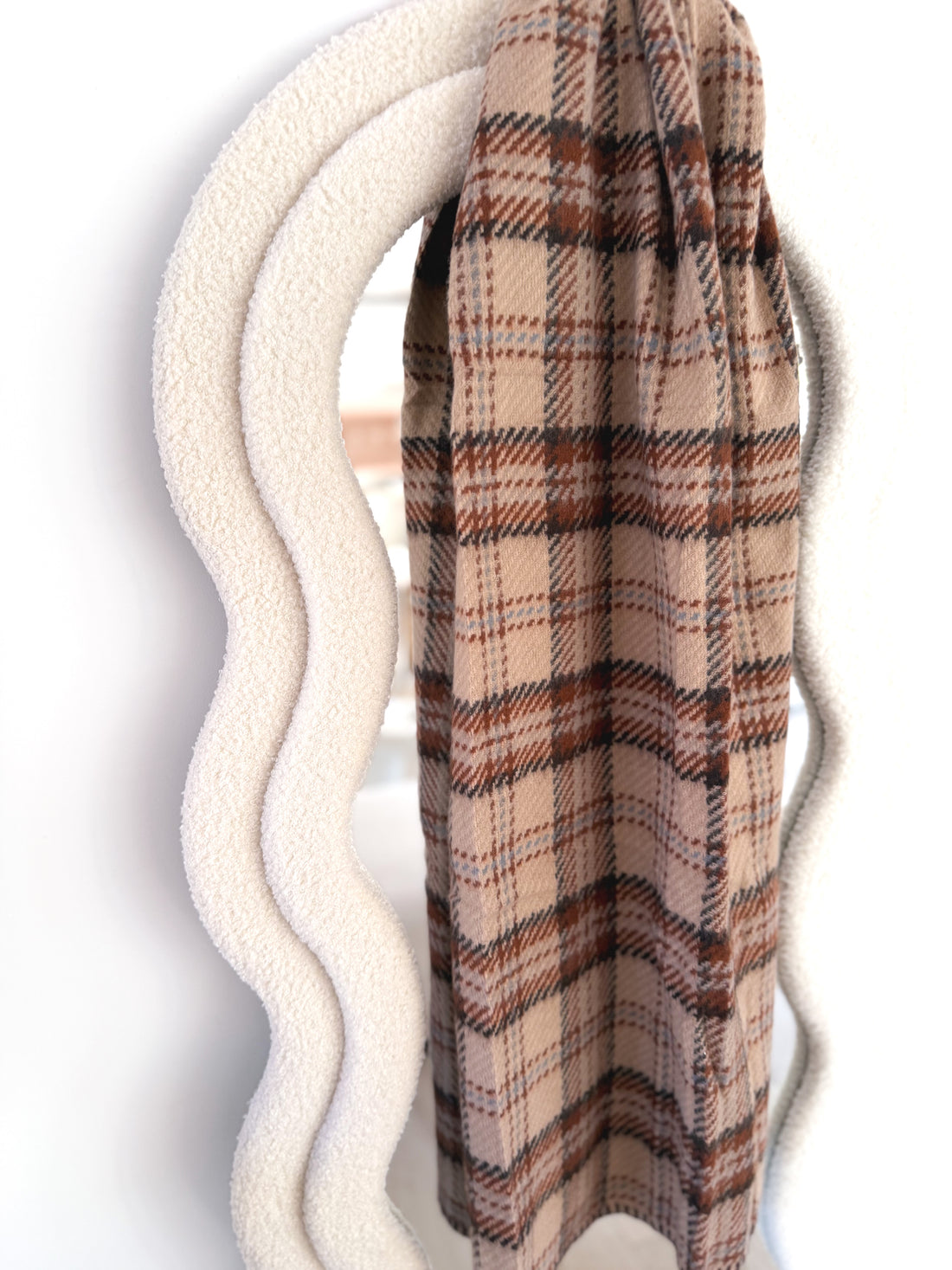 Bufanda cuadros Taupe