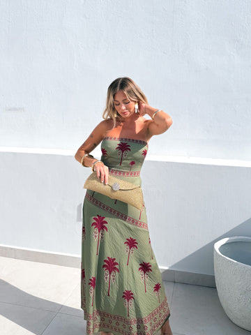 Vestido Palmier verde