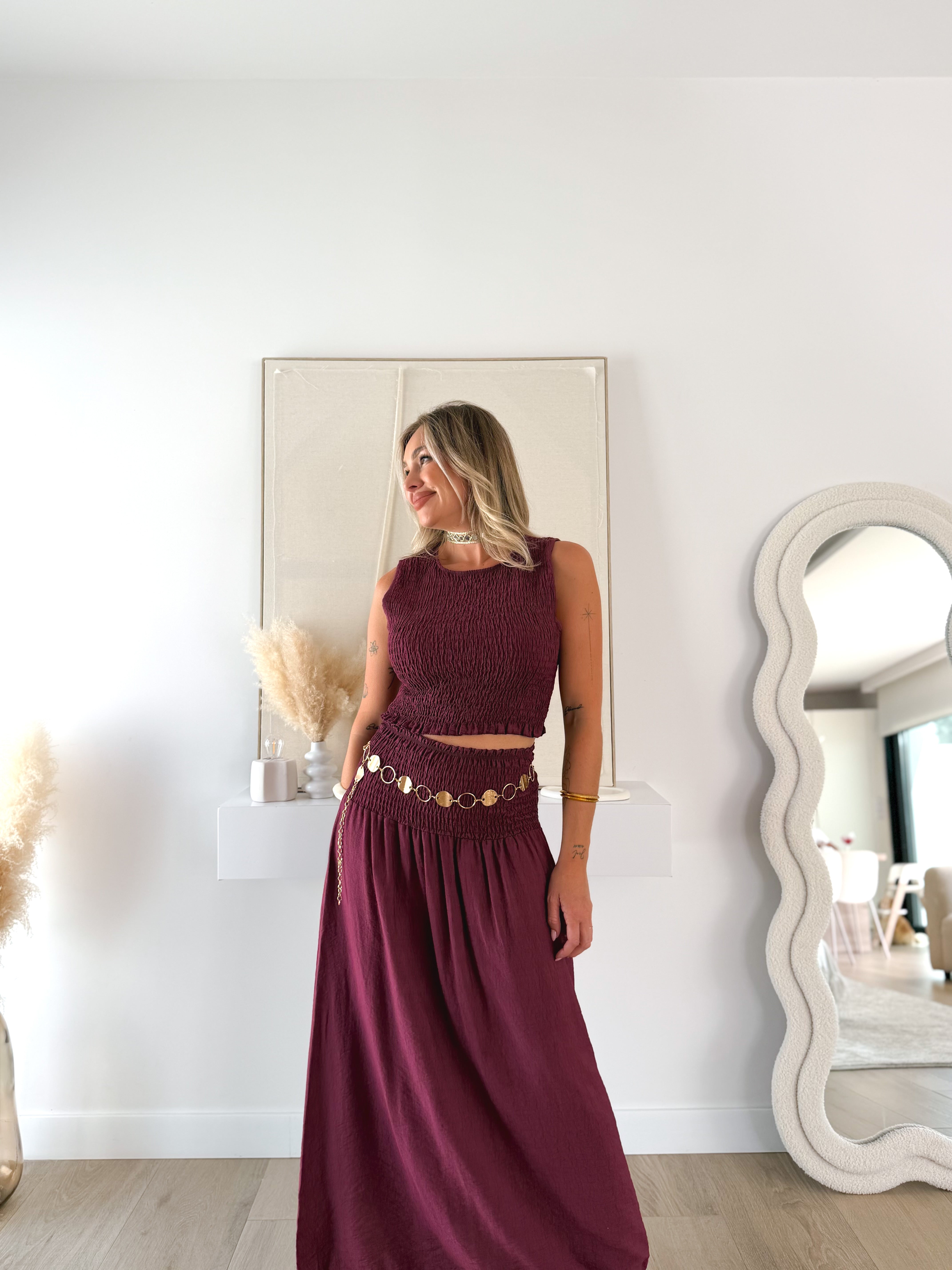 Conjunto Mayda morado