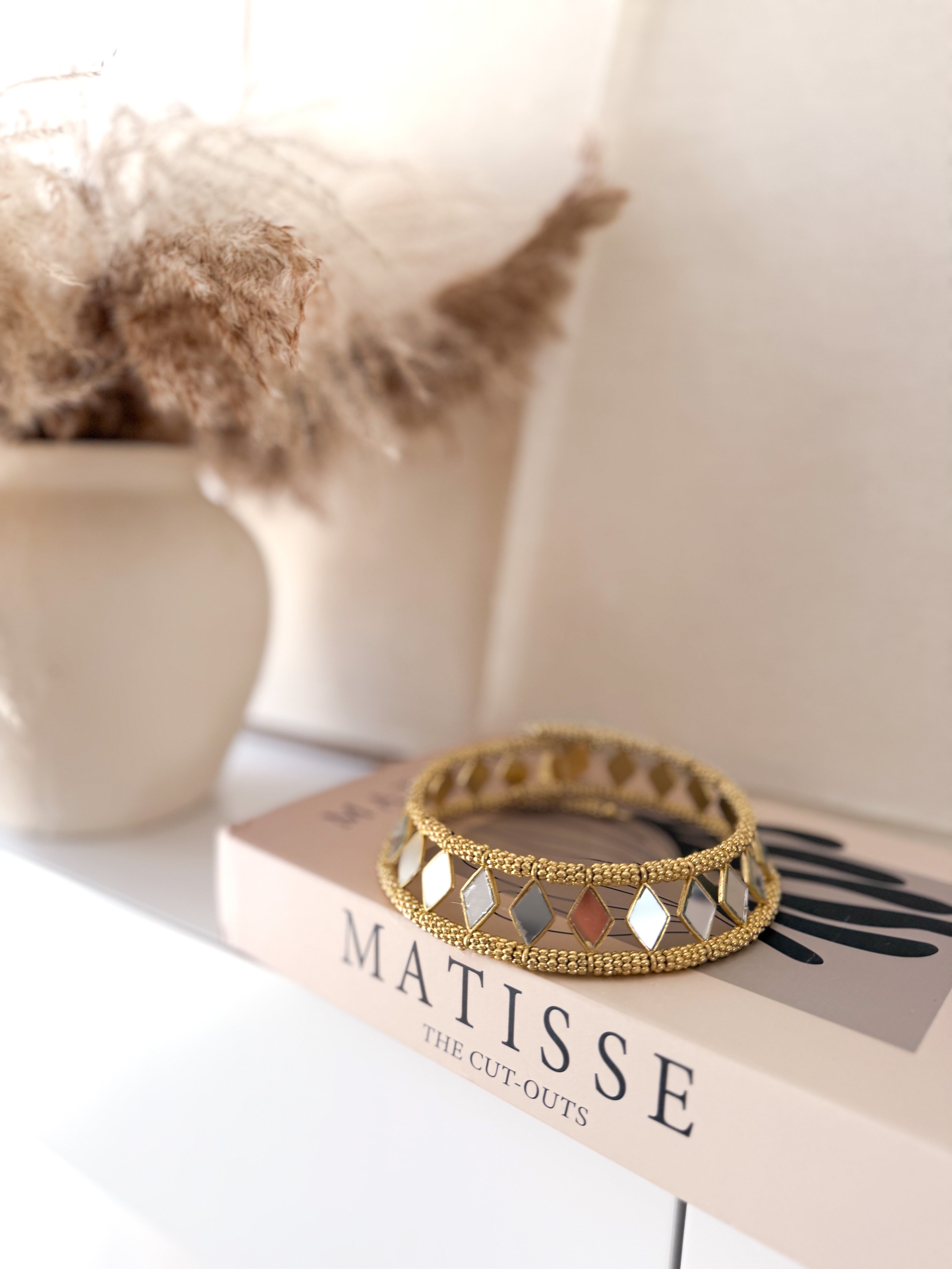 Choker espejos rombo