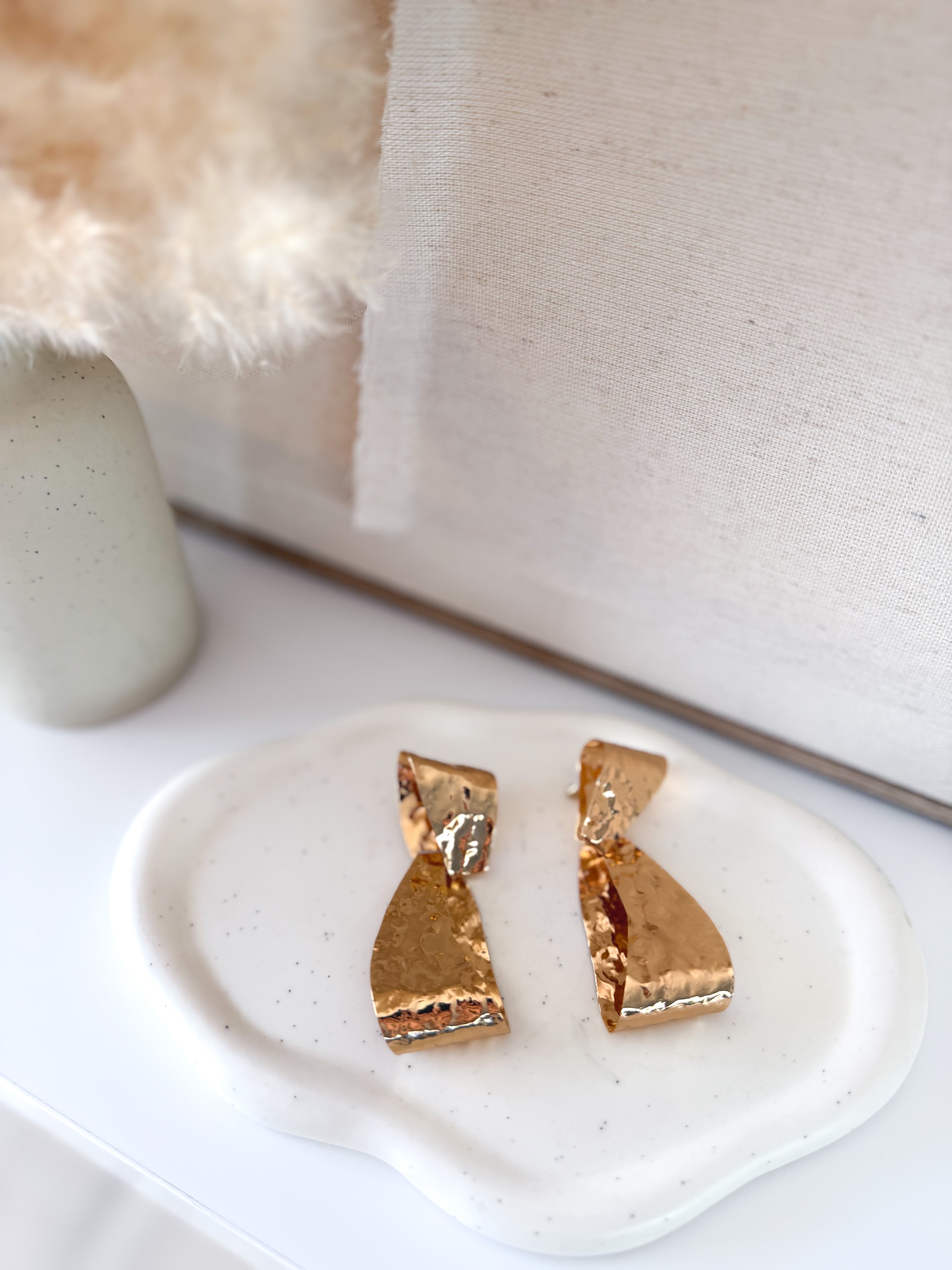 Pendientes doble textura