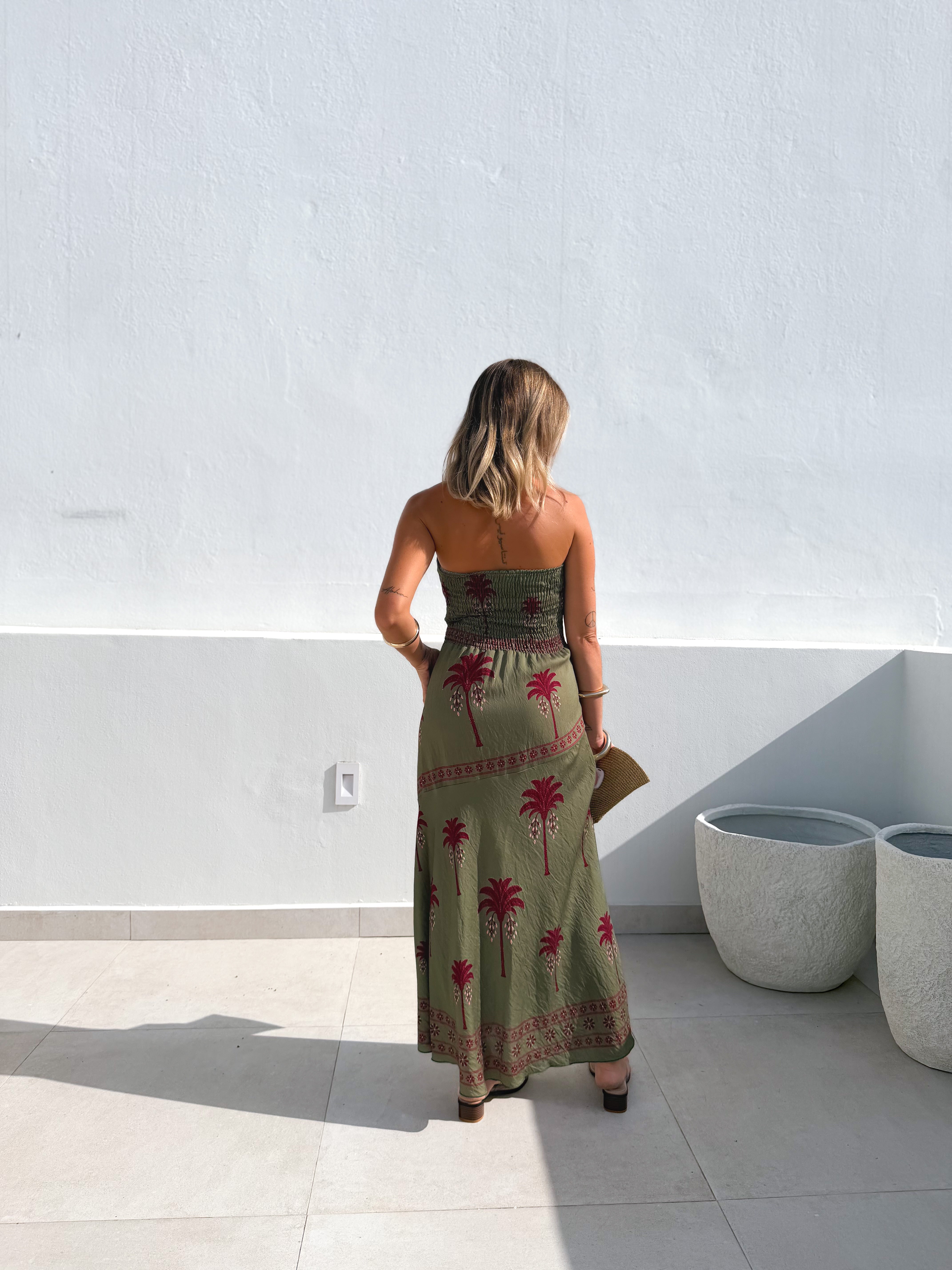 Vestido Palmier verde