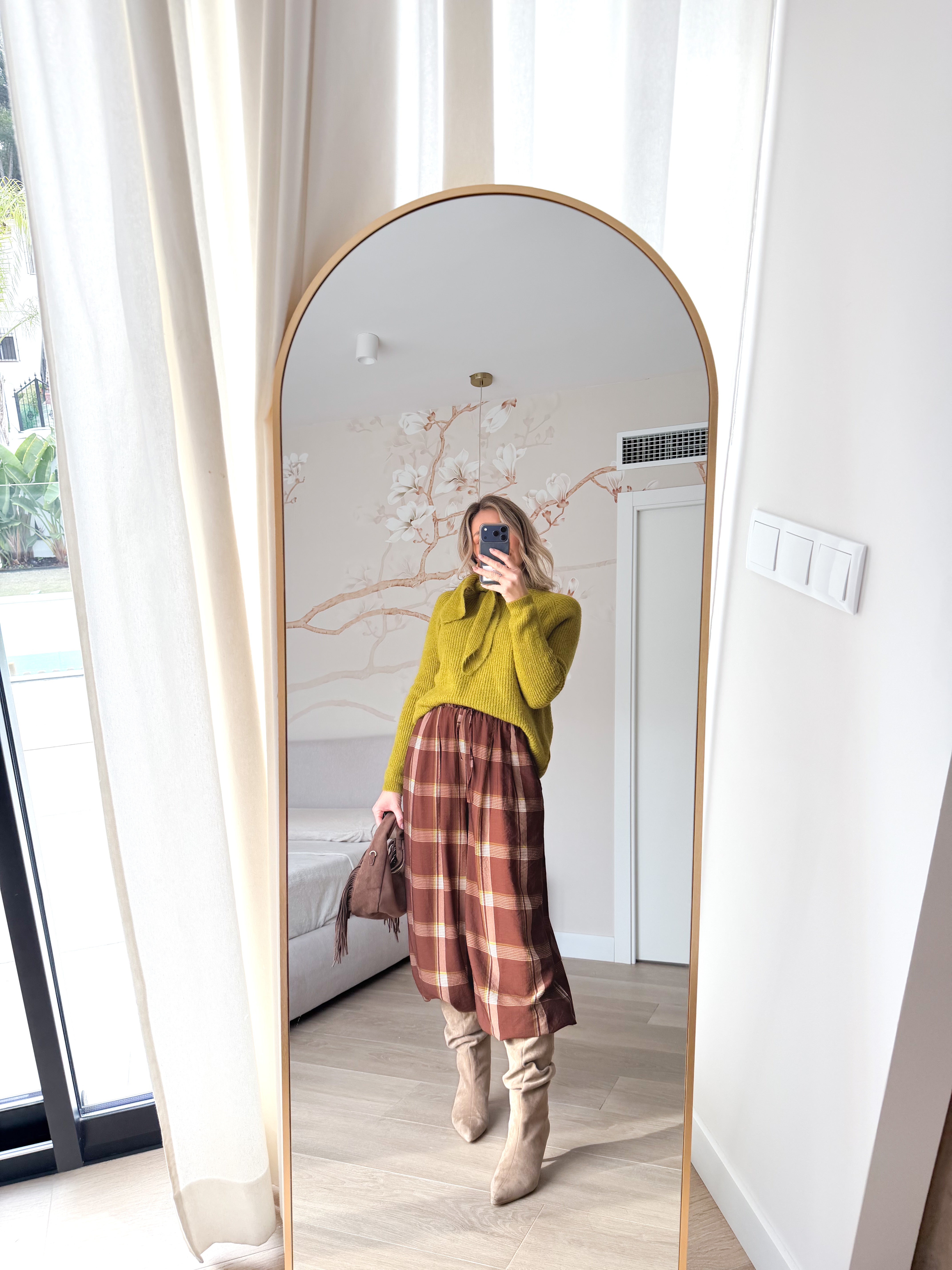 Pantalón bombacho estampado