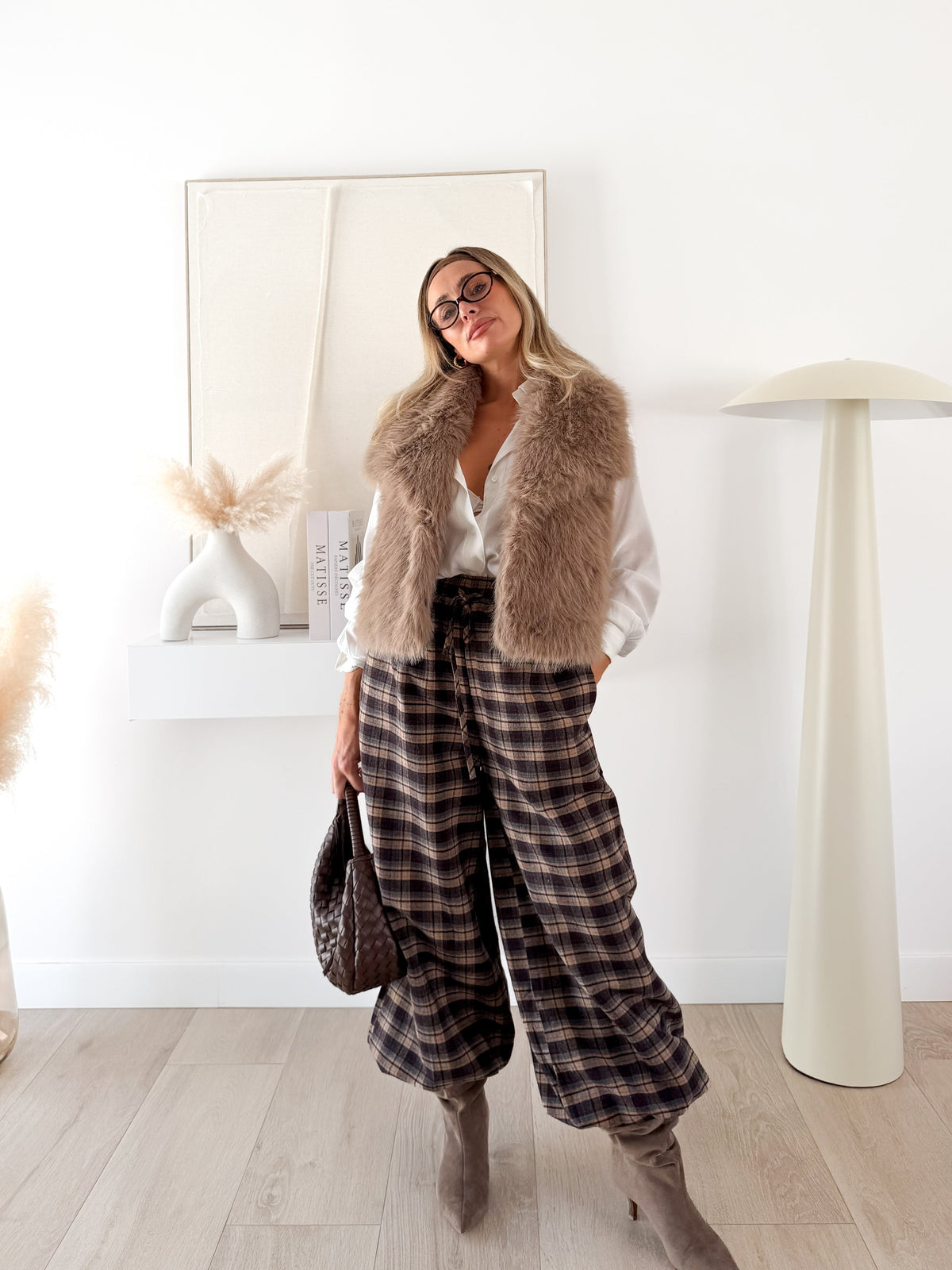 Chaleco pelo Camel
