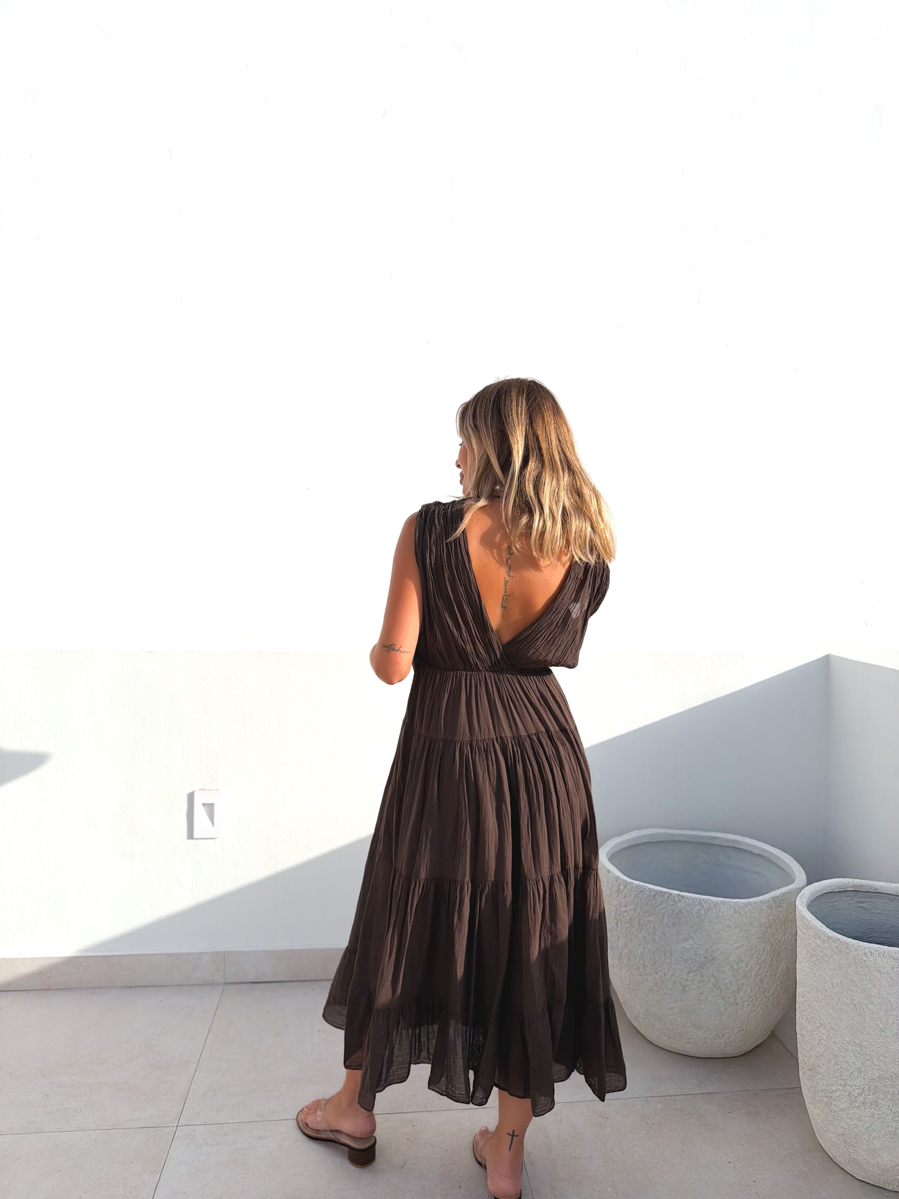 Vestido Martella choco