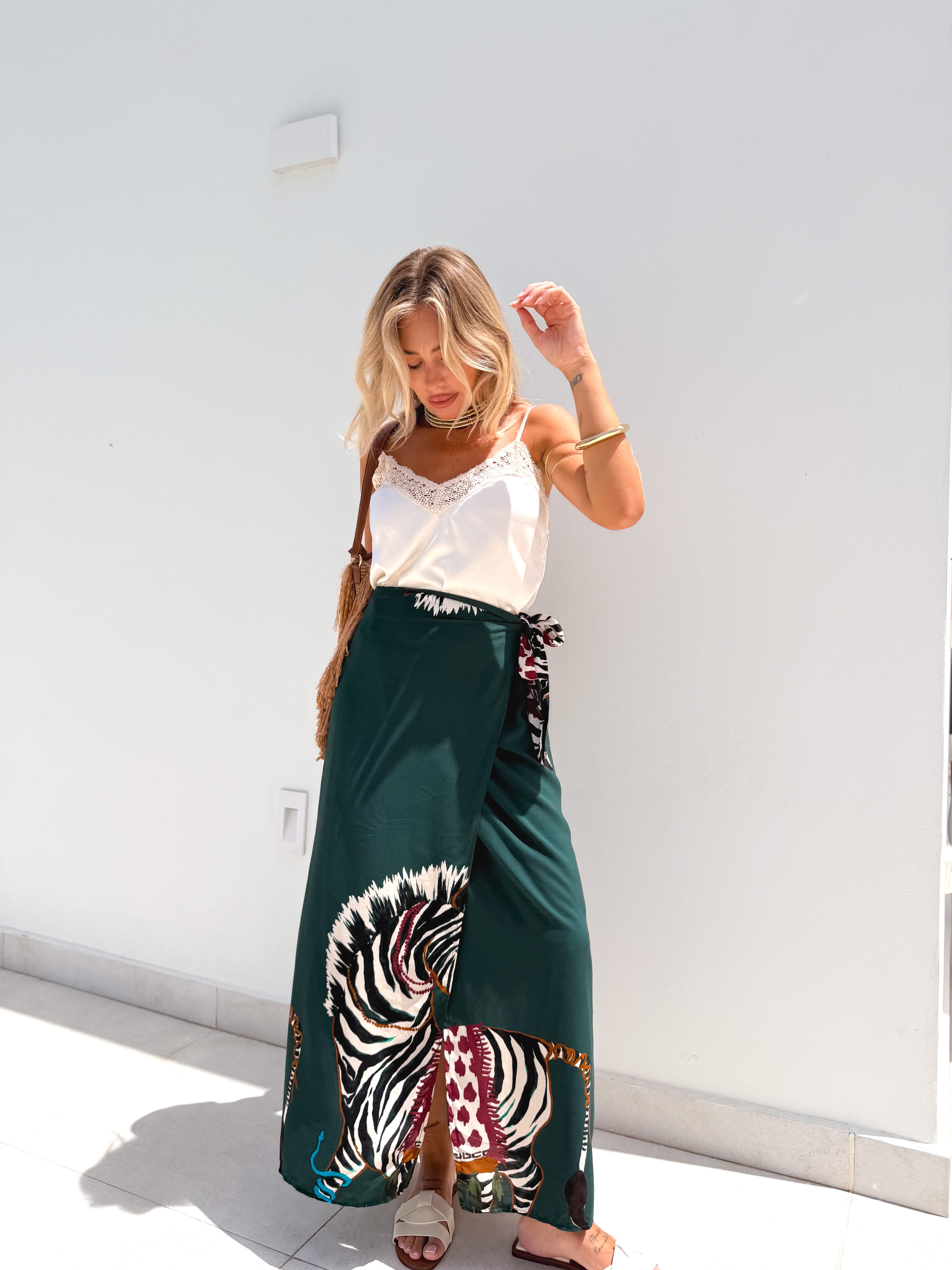 Falda pareo larga Savanna