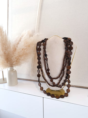 Collar Madera Mokka