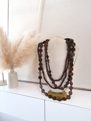 Collar Madera Mokka