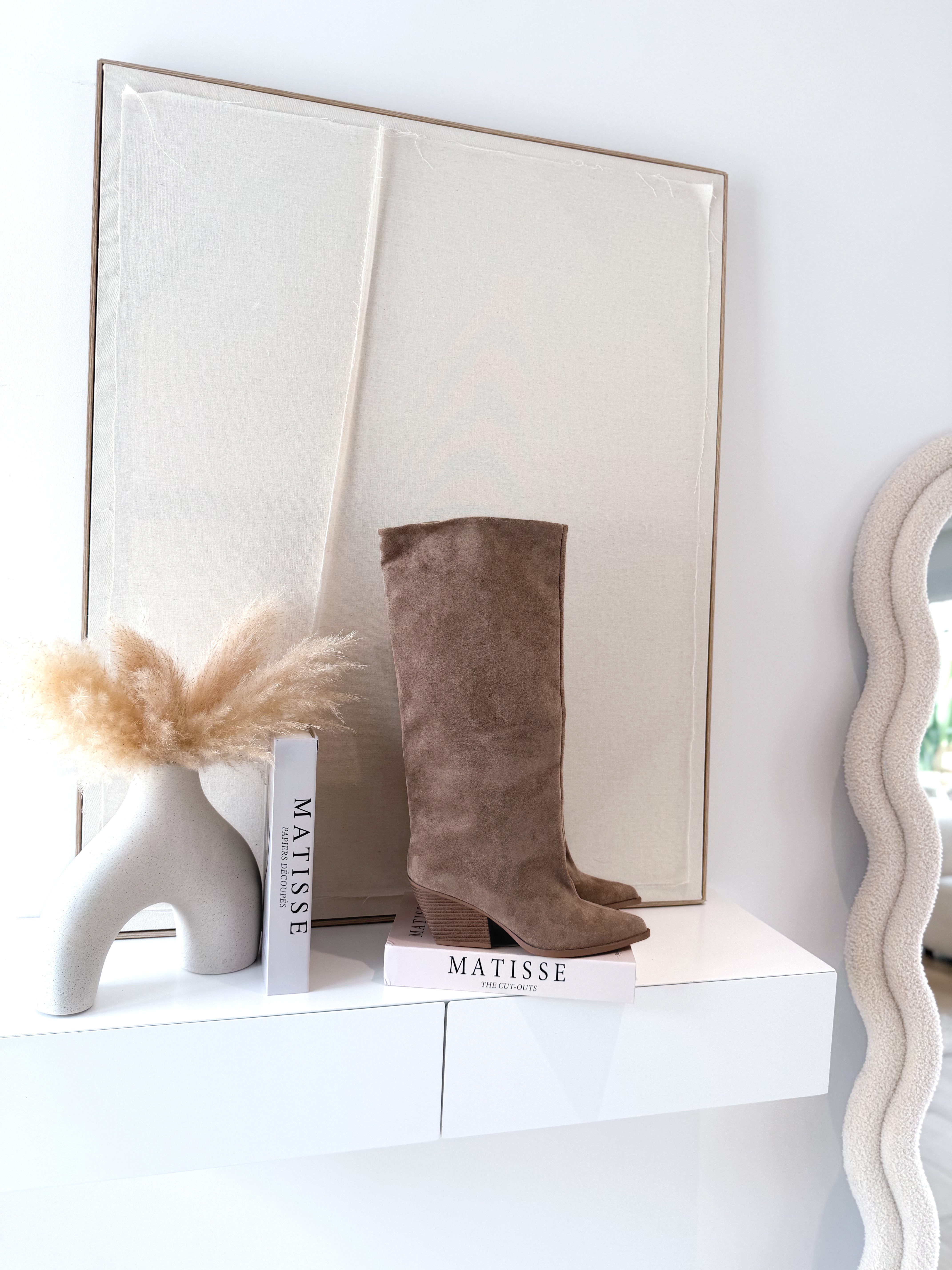 Bota altas taupe
