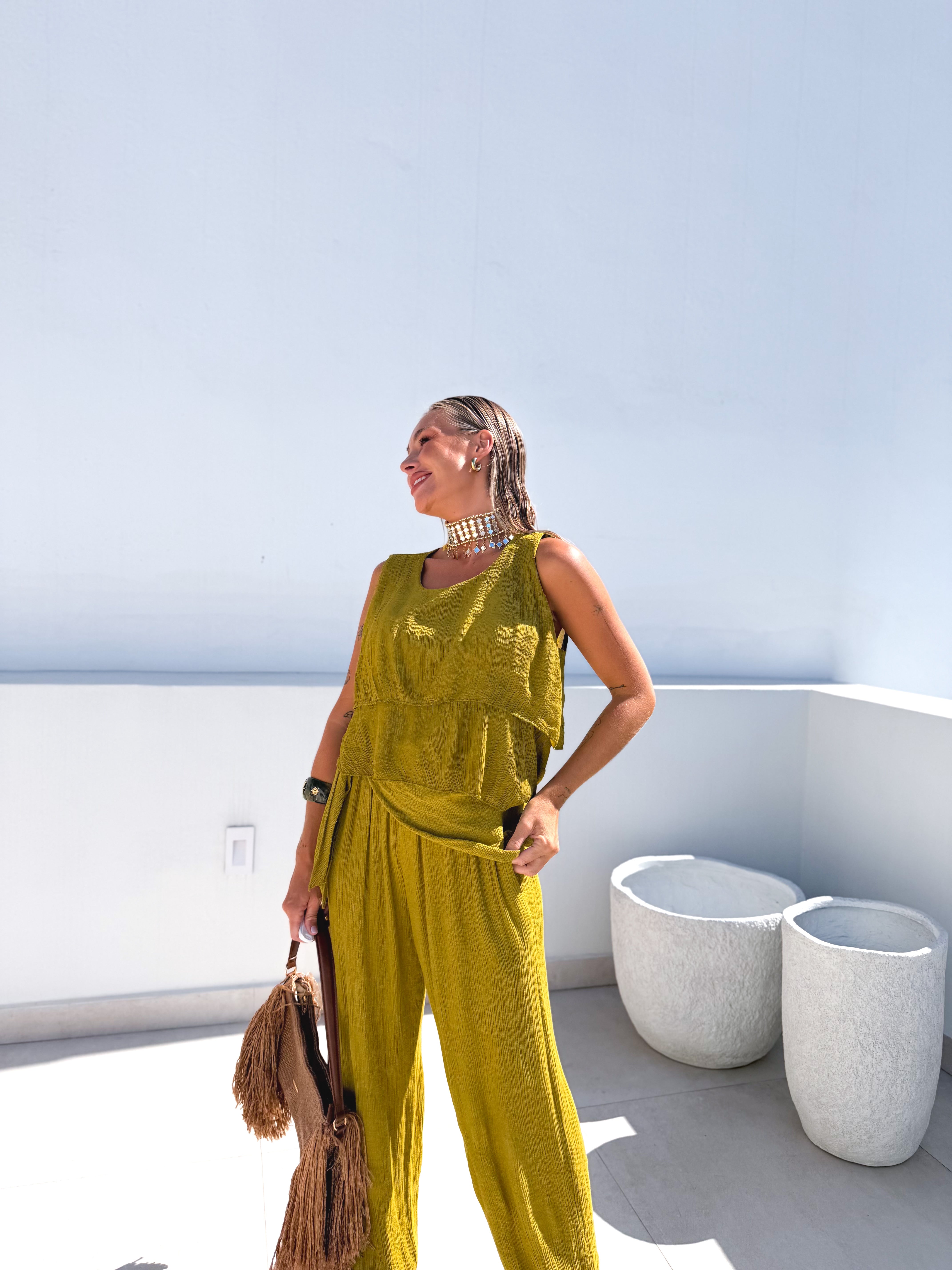 Blusa volantes lima