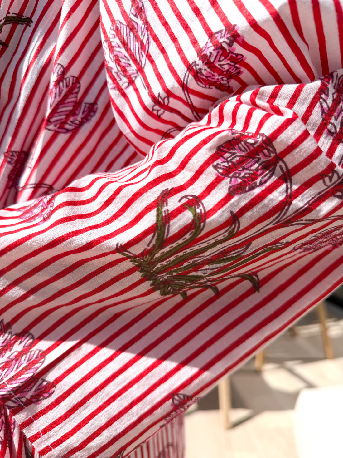 Kimono estampado Rojo